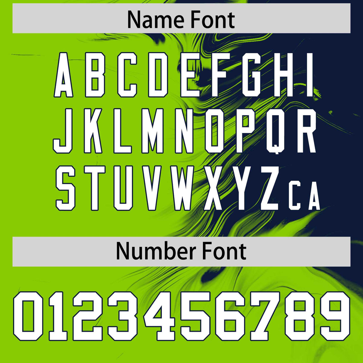 Custom Navy Neon Green Personalized Ink Pattern Authentic Baseball Jersey| KXKSHOP