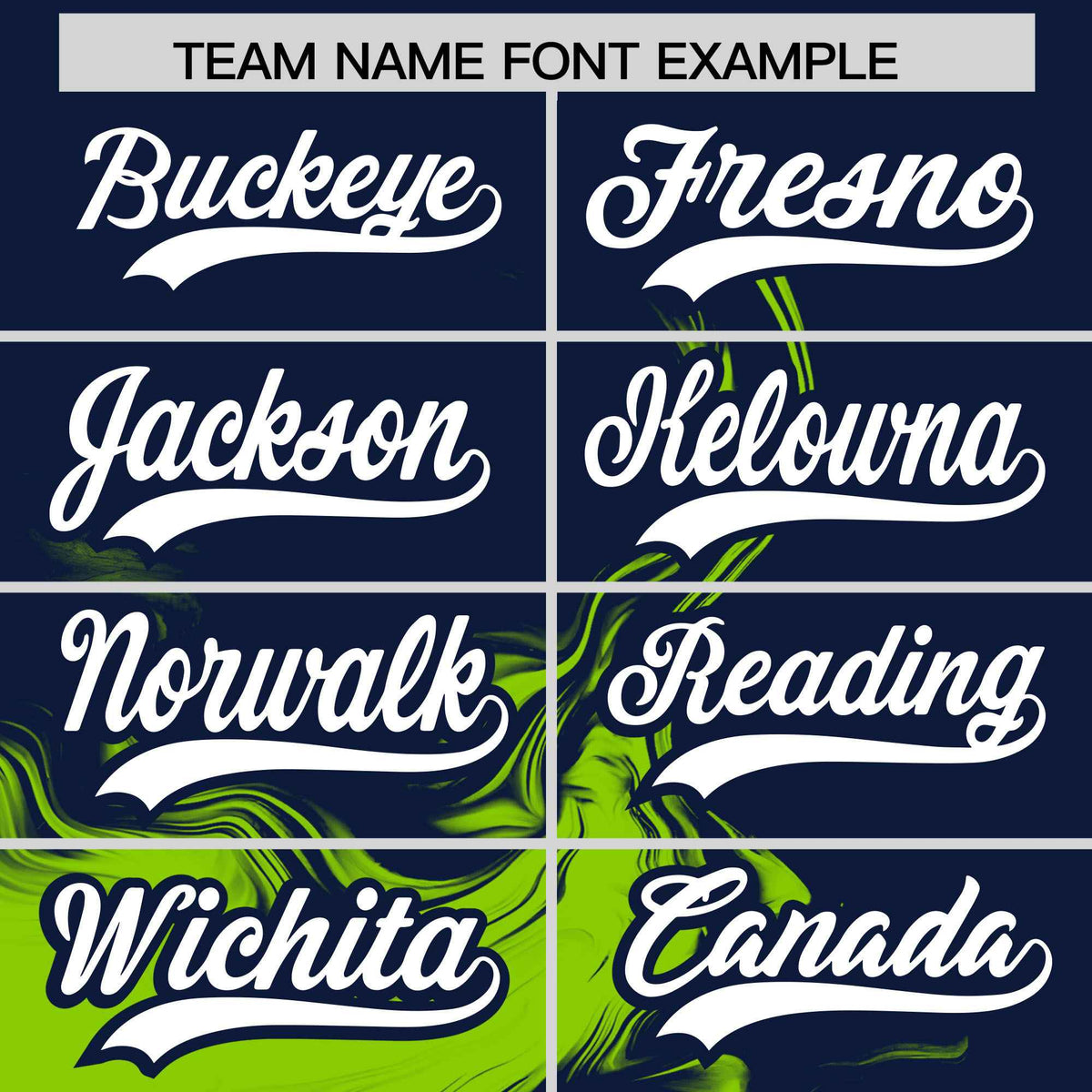 Custom Navy Neon Green Personalized Ink Pattern Authentic Baseball Jersey| KXKSHOP