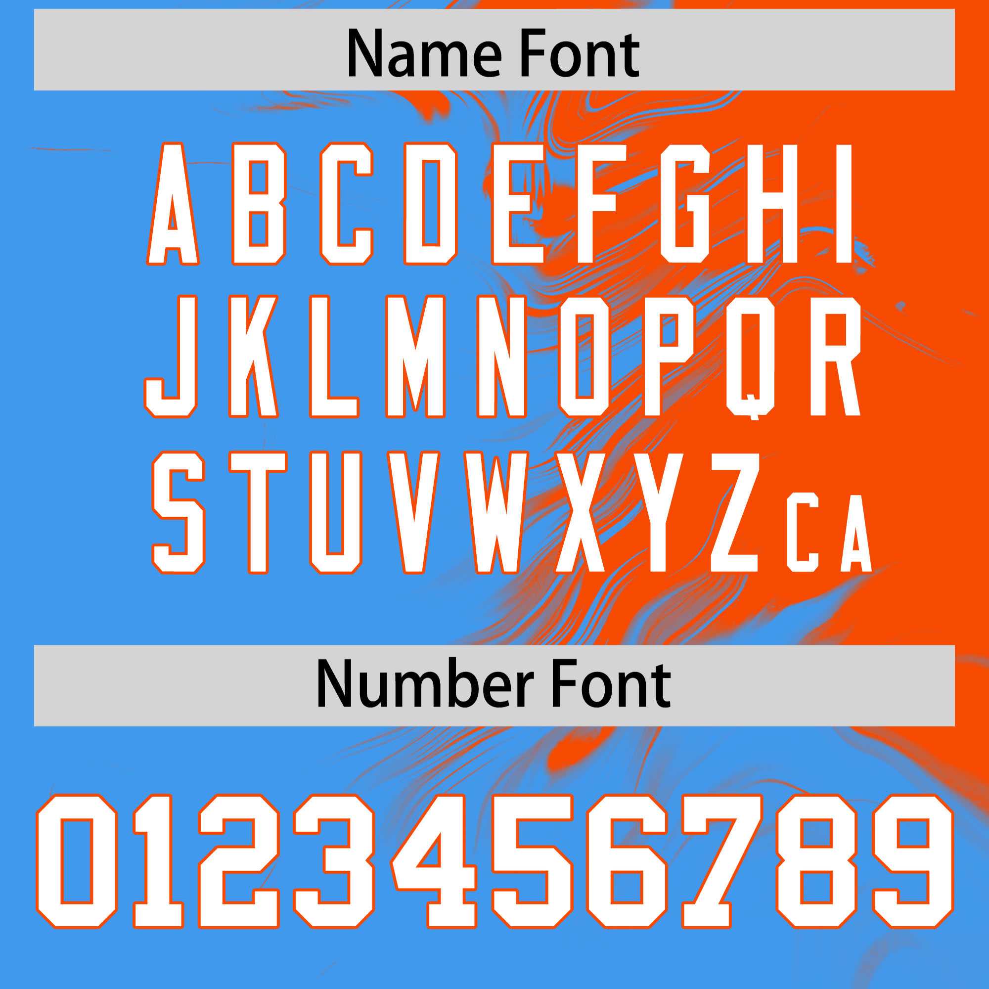 Custom Orange Powder Blue Personalized Ink Pattern Authentic Baseball Jersey| KXKSHOP