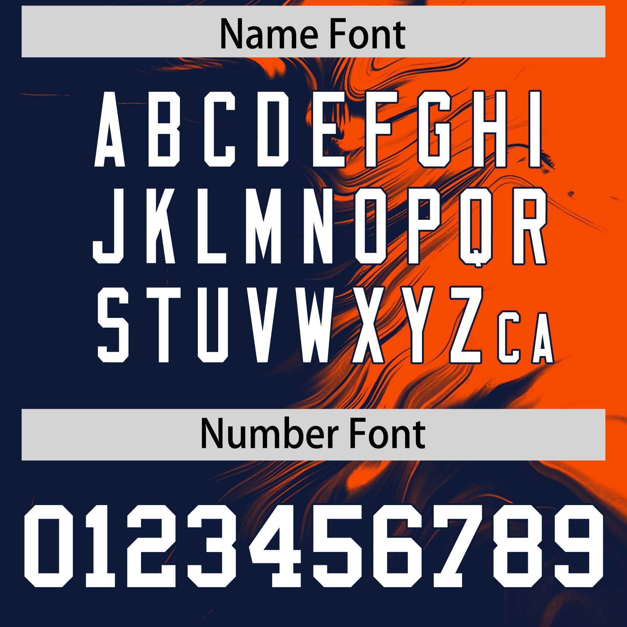 Custom Orange Navy Personalized Ink Pattern Authentic Baseball Jersey| KXKSHOP