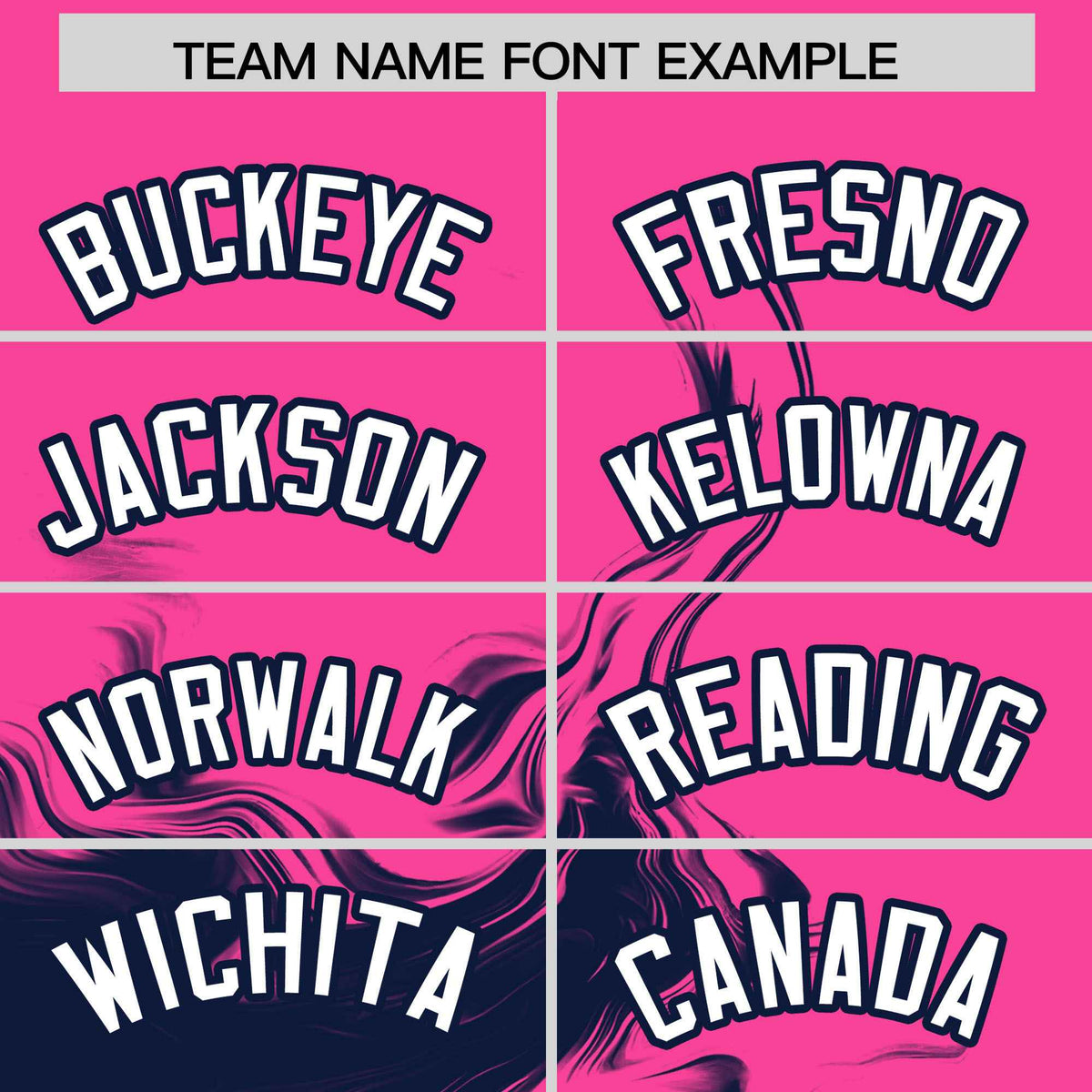 Custom Pink Navy Personalized Ink Pattern Authentic Baseball Jersey| KXKSHOP