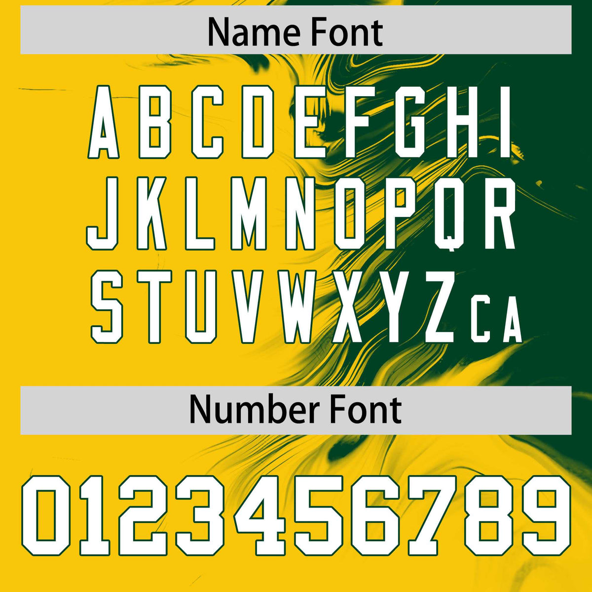 Custom Green Gold Personalized Ink Pattern Authentic Baseball Jersey| KXKSHOP