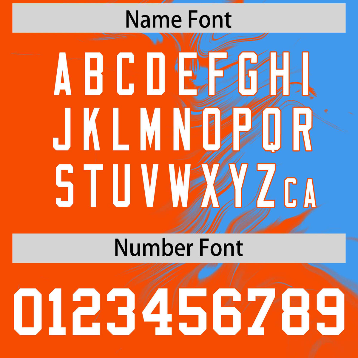 Custom Powder Blue Orange Personalized Ink Pattern Authentic Baseball Jersey| KXKSHOP