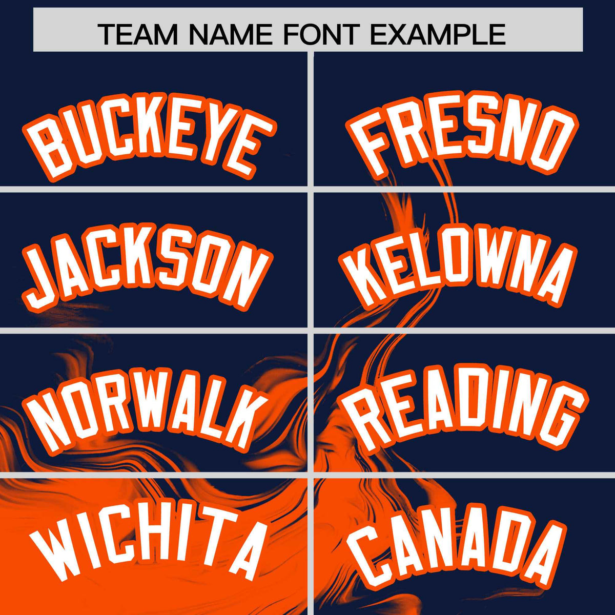 Custom Navy Orange Personalized Ink Pattern Authentic Baseball Jersey| KXKSHOP
