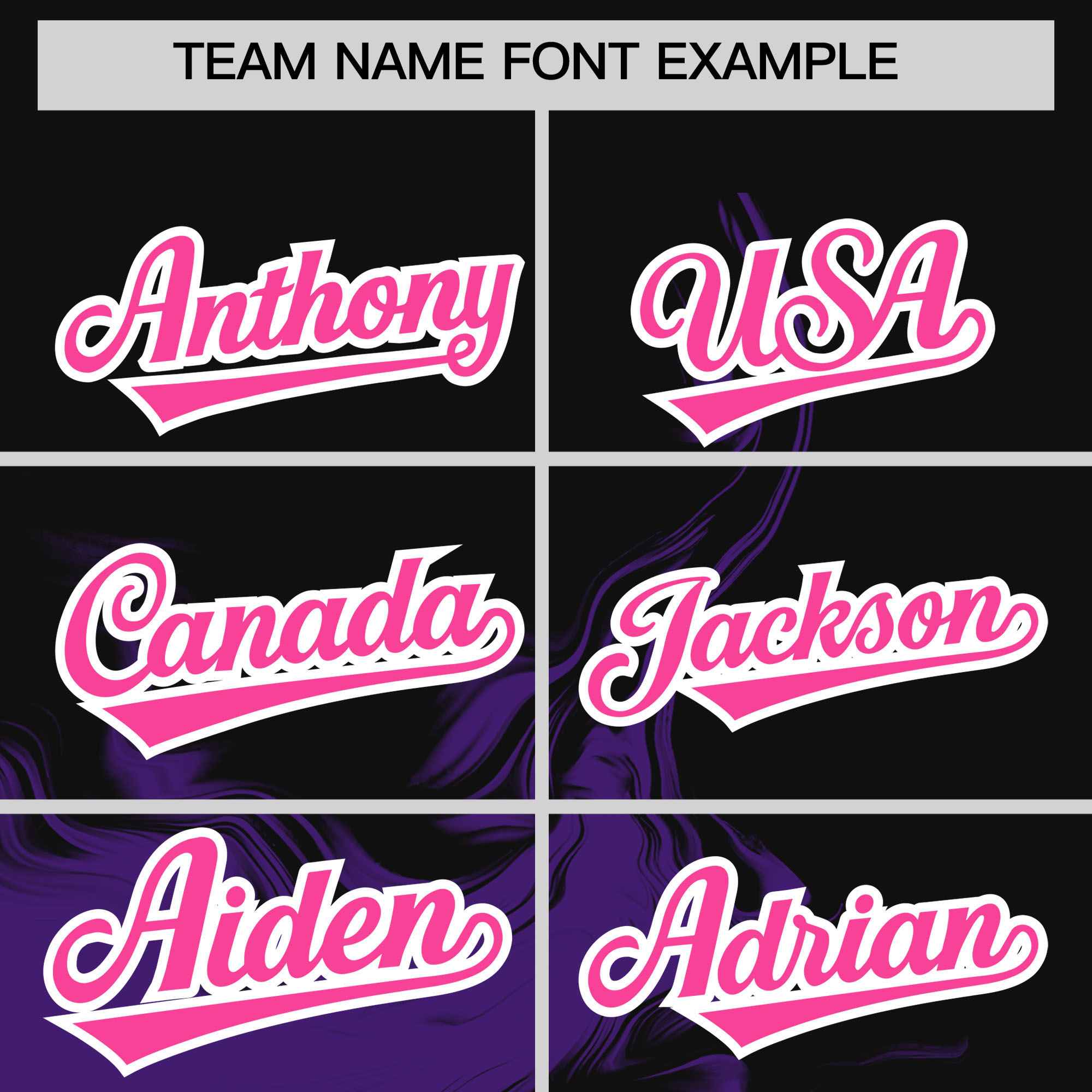 Custom Black Purple Personalized Ink Pattern Authentic Baseball Jersey| KXKSHOP