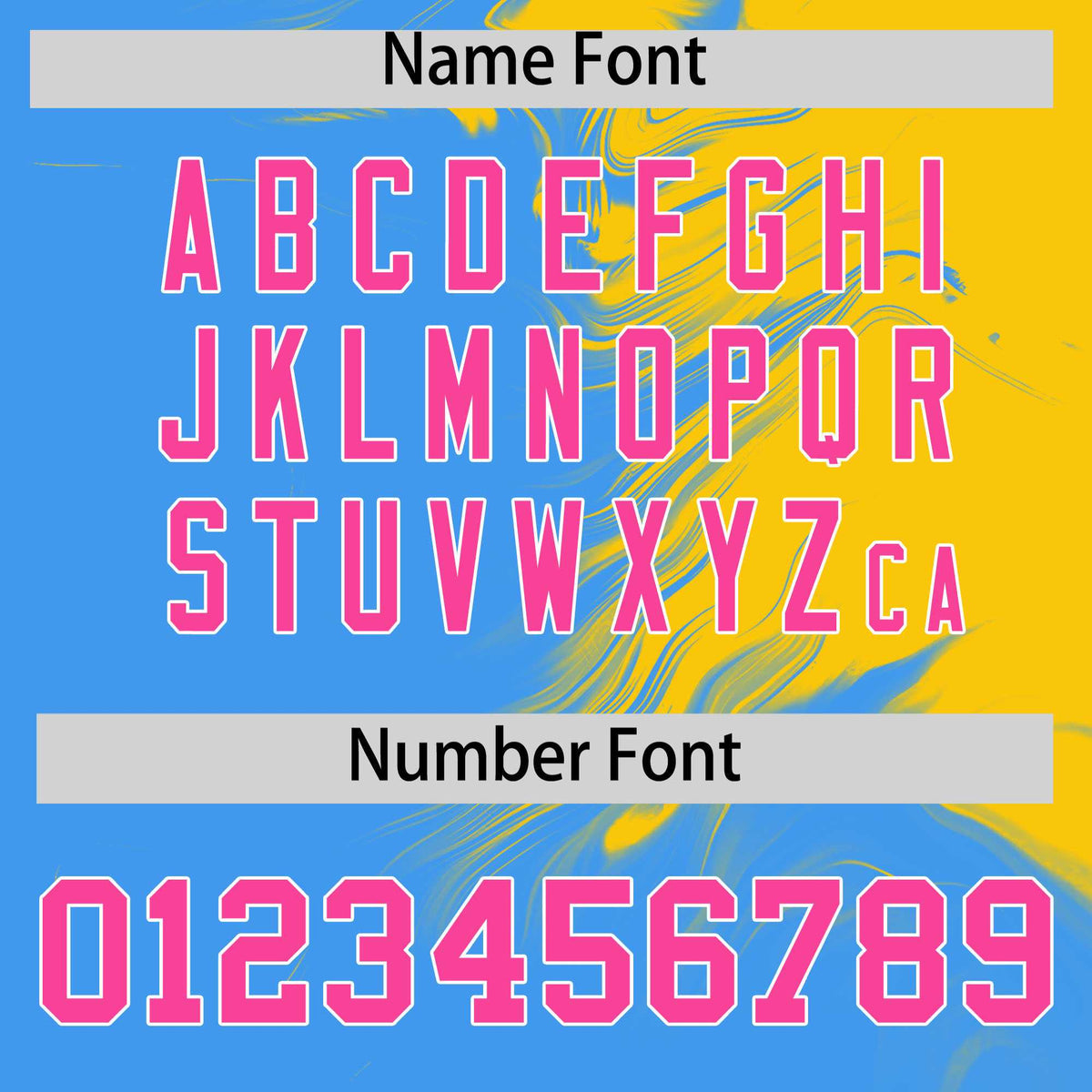 Custom Gold Powder Blue Personalized Ink Pattern Authentic Baseball Jersey| KXKSHOP