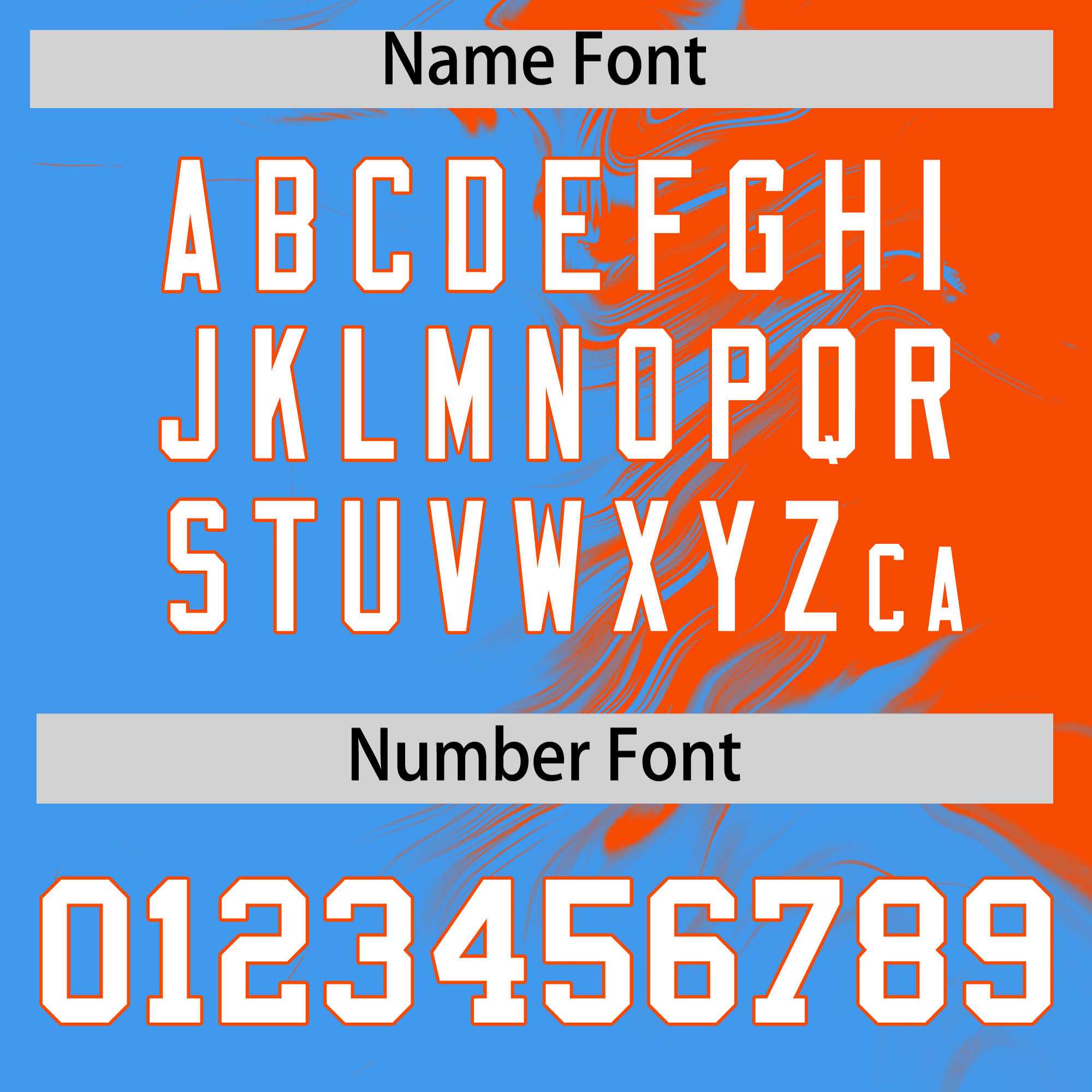 Custom Orange Powder Blue Personalized Ink Pattern Authentic Baseball Jersey| KXKSHOP