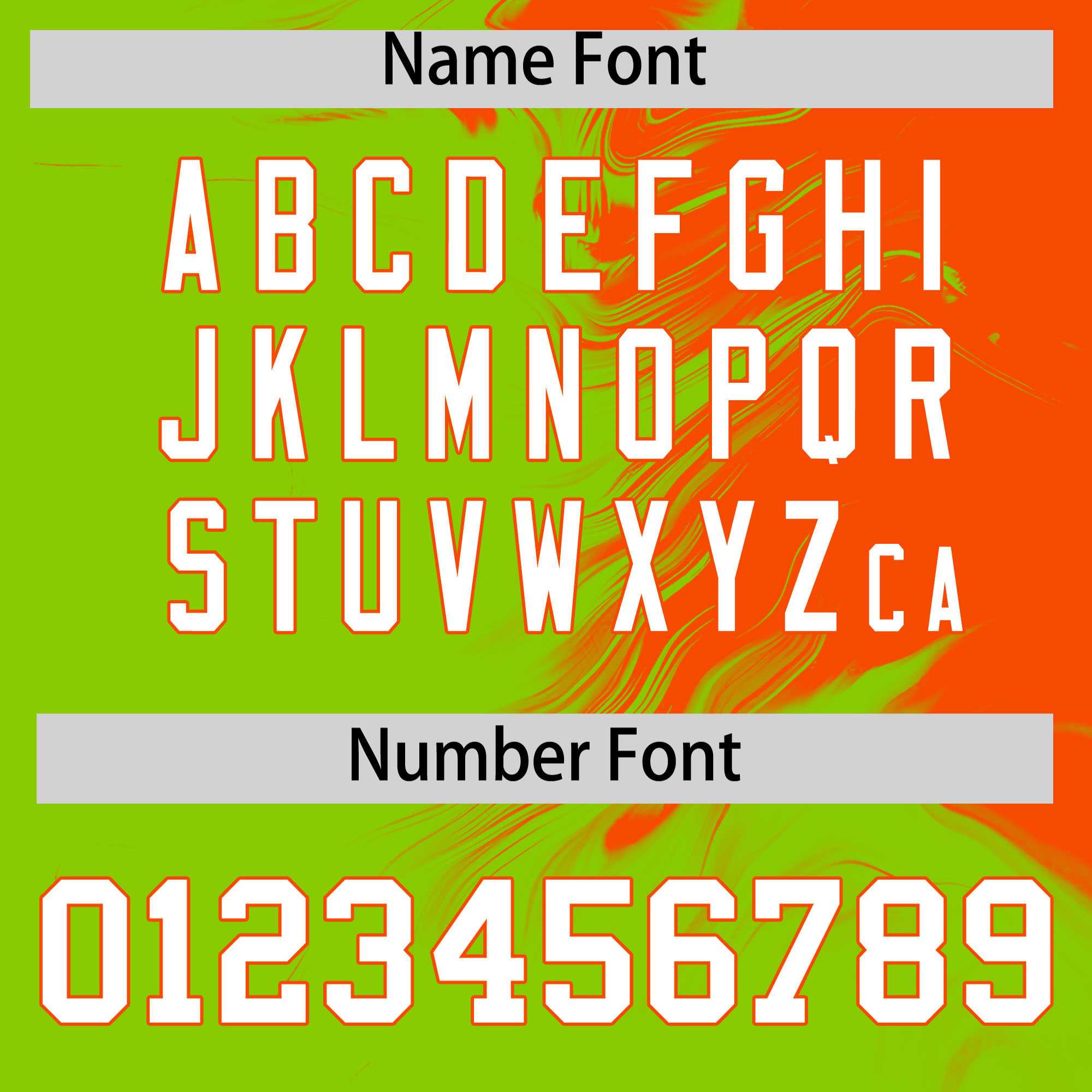 Custom Orange Neon Green Personalized Ink Pattern Authentic Baseball Jersey| KXKSHOP