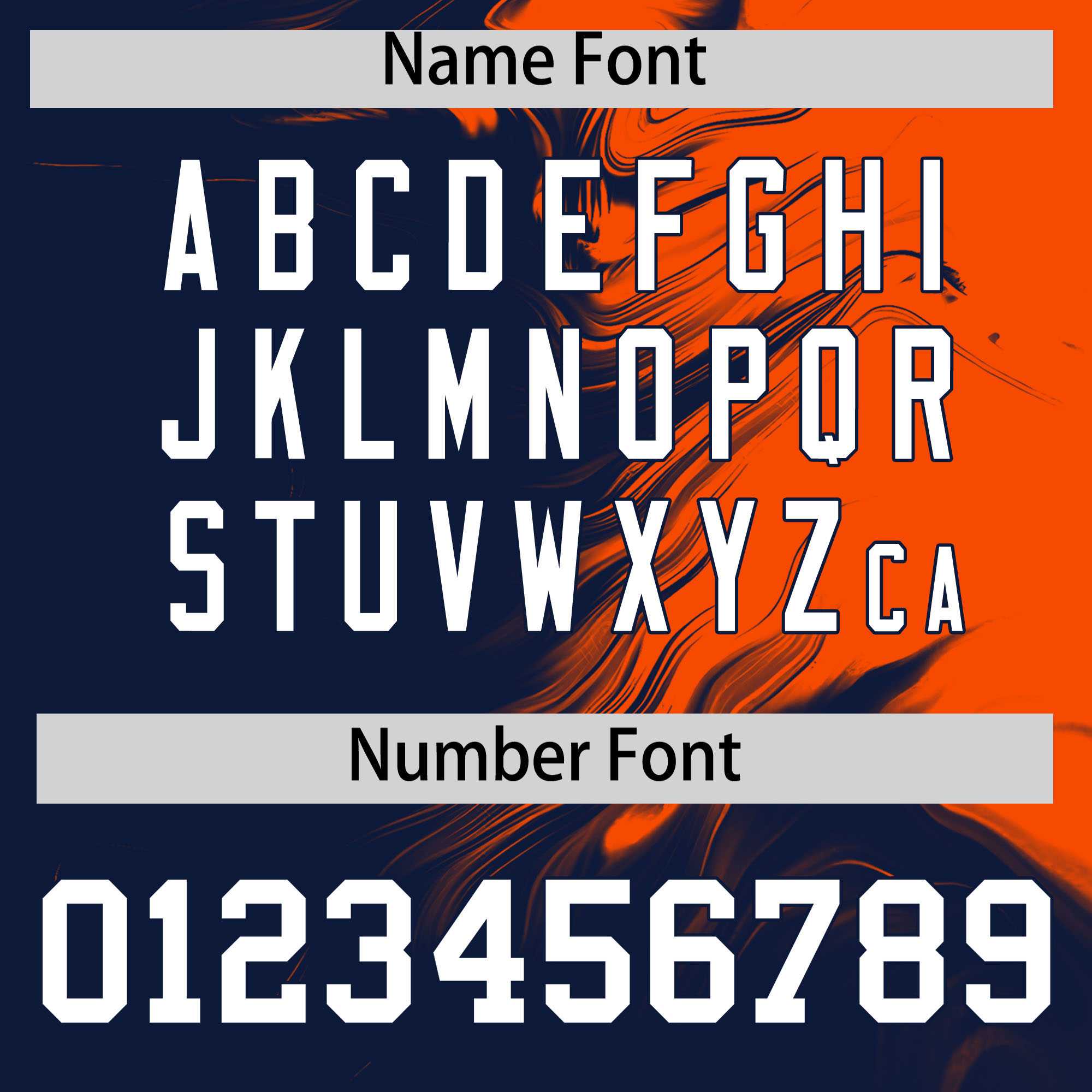 Custom Orange Navy Personalized Ink Pattern Authentic Baseball Jersey| KXKSHOP