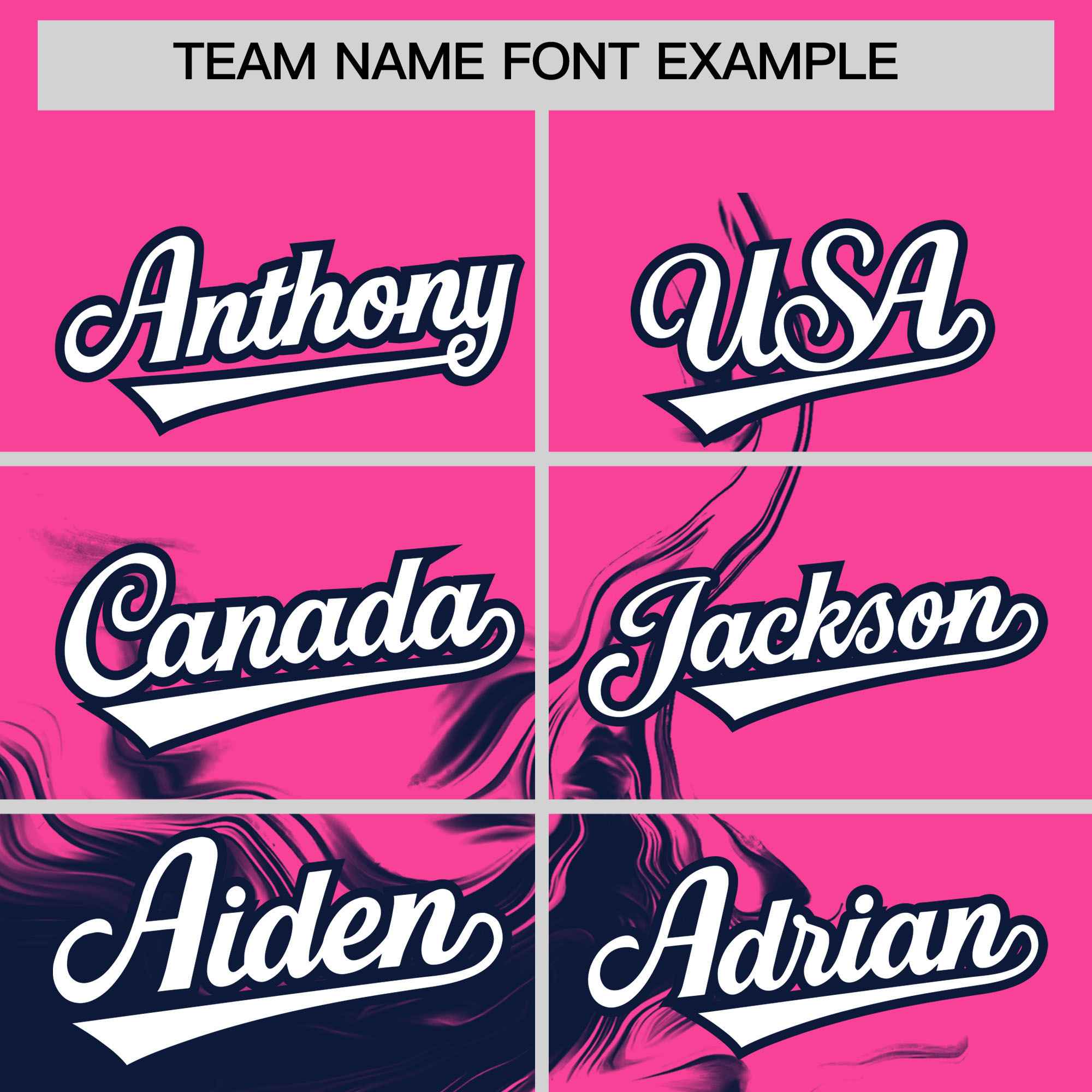 Custom Pink Navy Personalized Ink Pattern Authentic Baseball Jersey| KXKSHOP