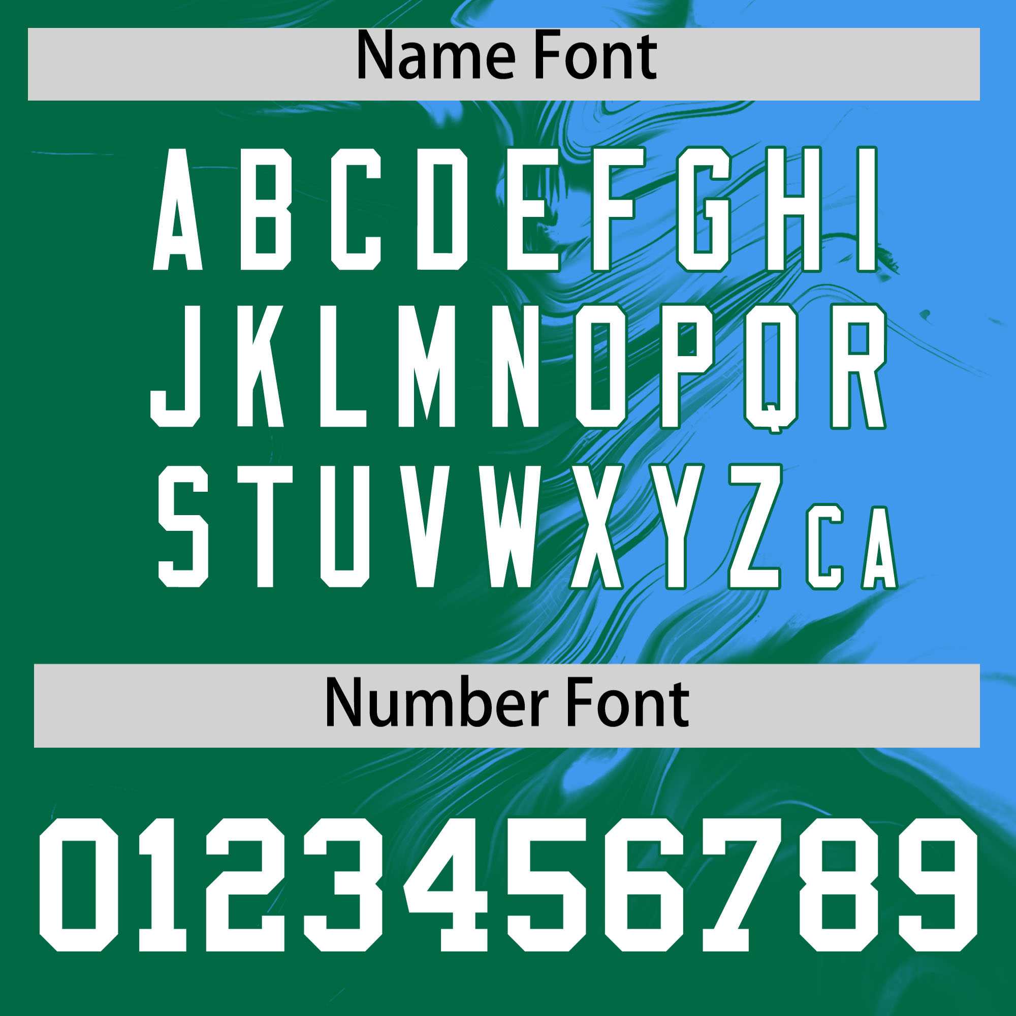 Custom Powder Blue Kelly Green Personalized Ink Pattern Authentic Baseball Jersey| KXKSHOP