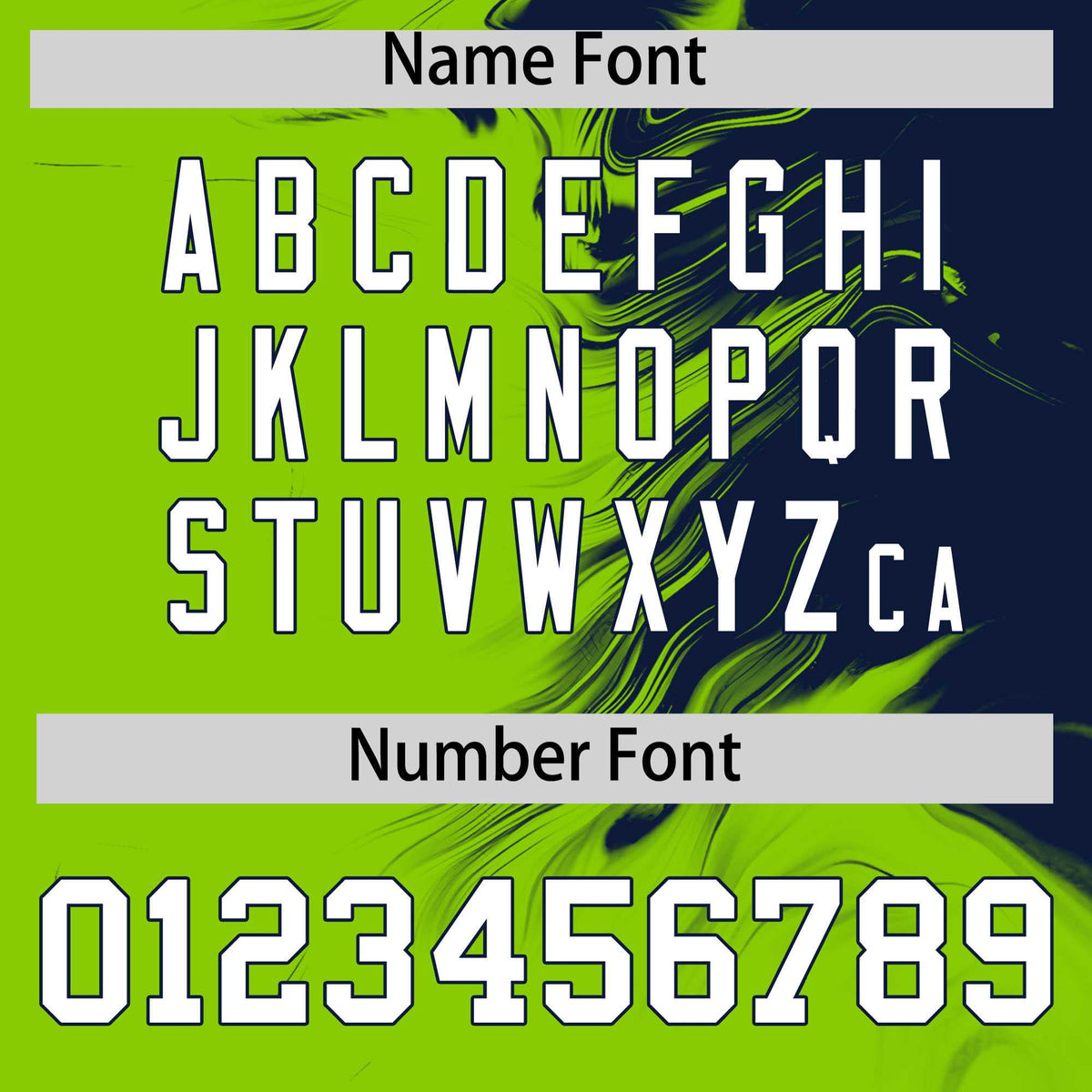 Custom Navy Neon Green Personalized Ink Pattern Authentic Baseball Jersey| KXKSHOP