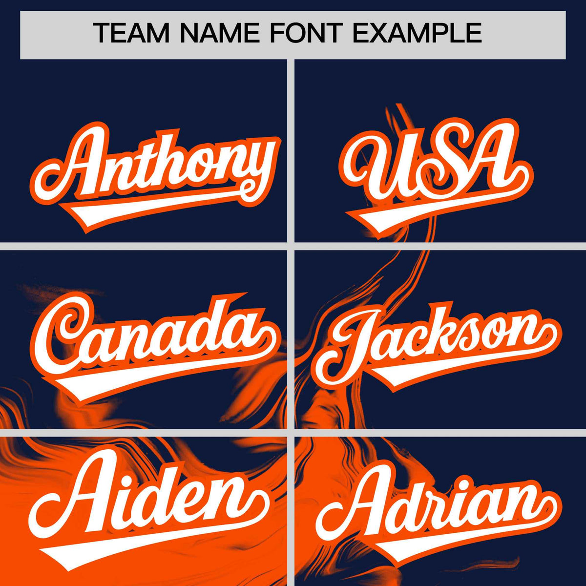 Custom Navy Orange Personalized Ink Pattern Authentic Baseball Jersey| KXKSHOP