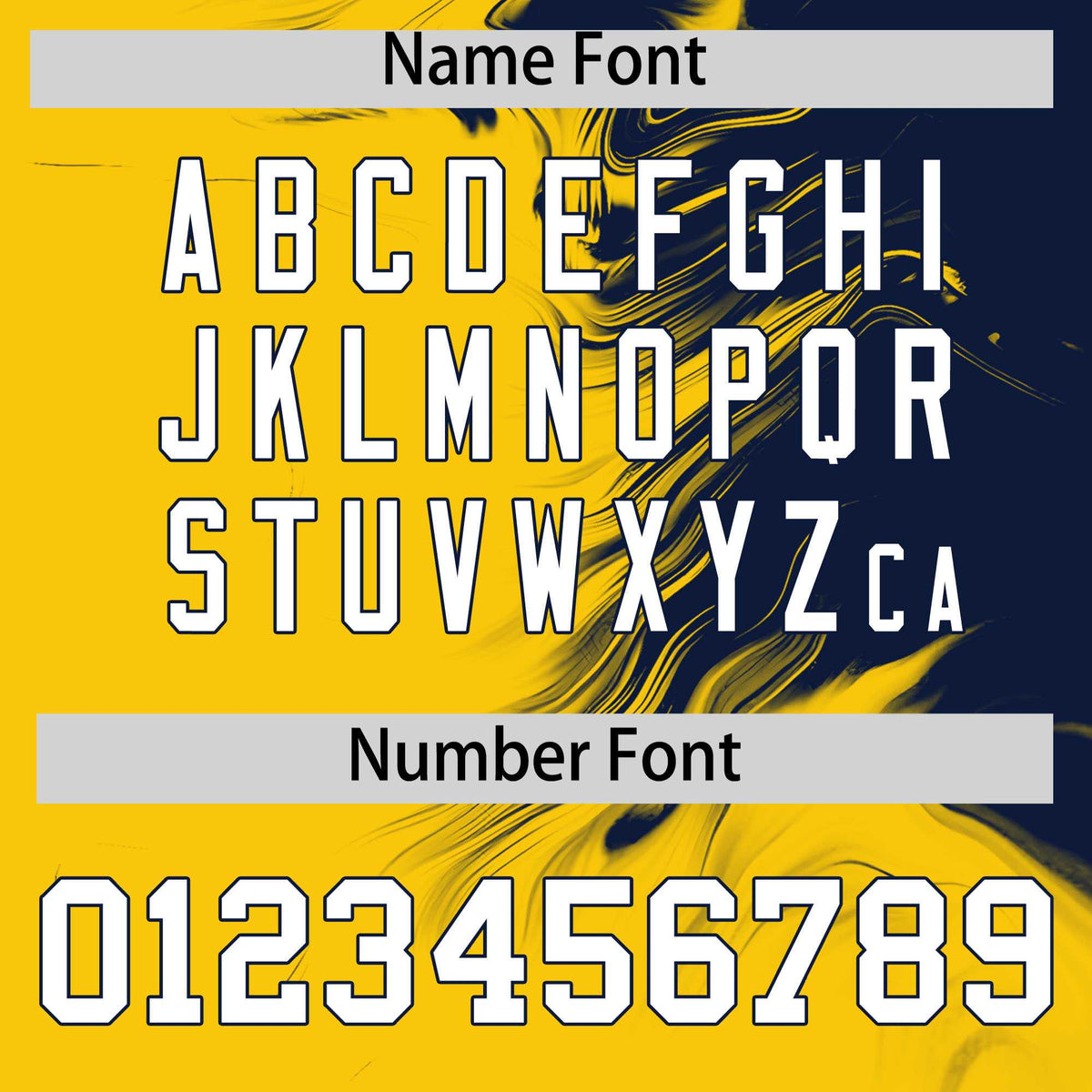 Custom Navy Gold Personalized Ink Pattern Authentic Baseball Jersey| KXKSHOP