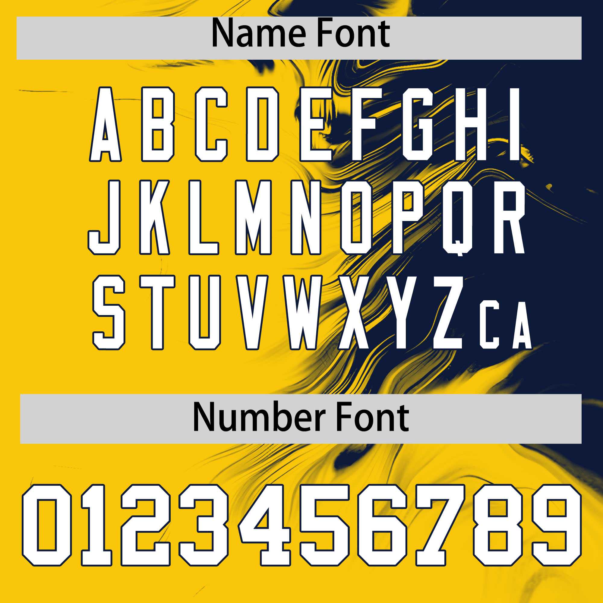 Custom Navy Gold Personalized Ink Pattern Authentic Baseball Jersey| KXKSHOP