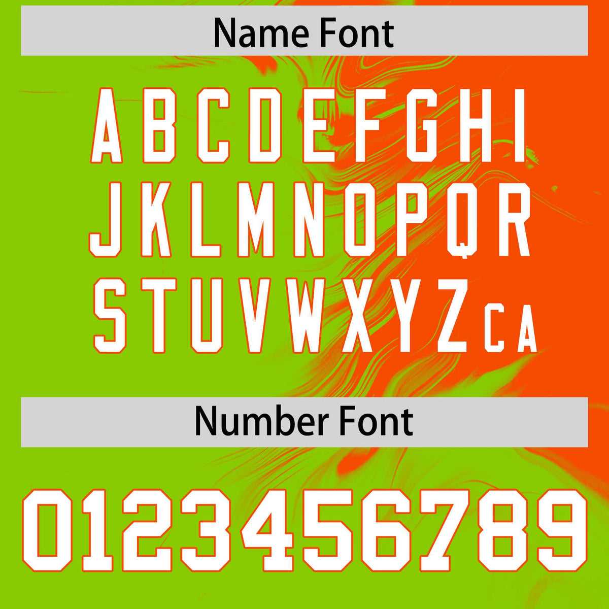 Custom Orange Neon Green Personalized Ink Pattern Authentic Baseball Jersey| KXKSHOP