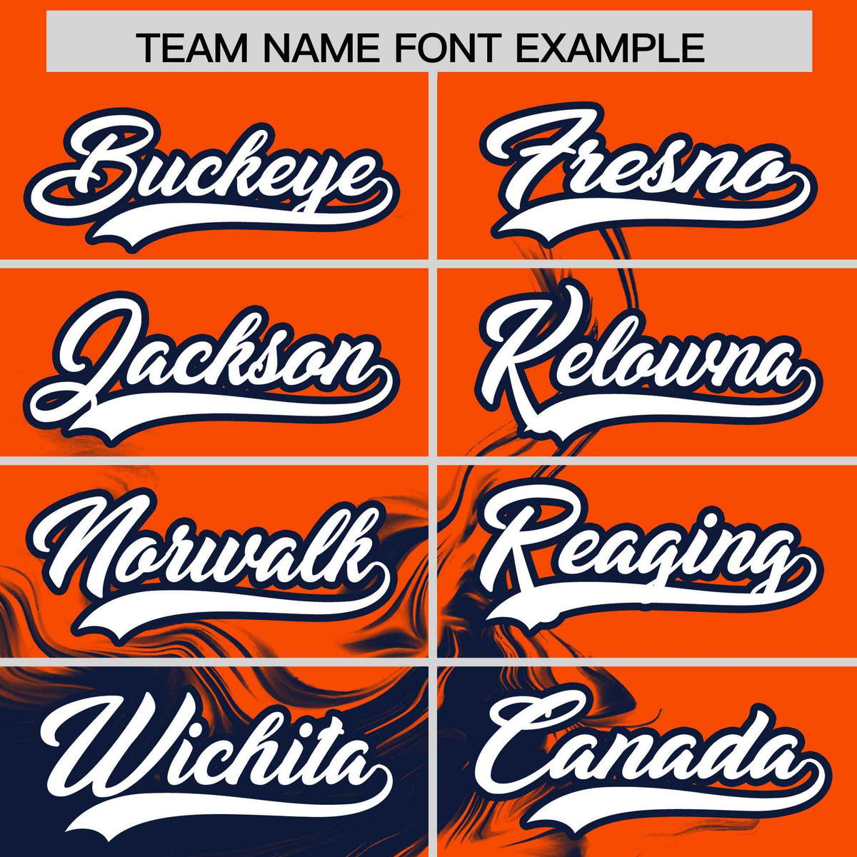 Custom Orange Navy Personalized Ink Pattern Authentic Baseball Jersey| KXKSHOP