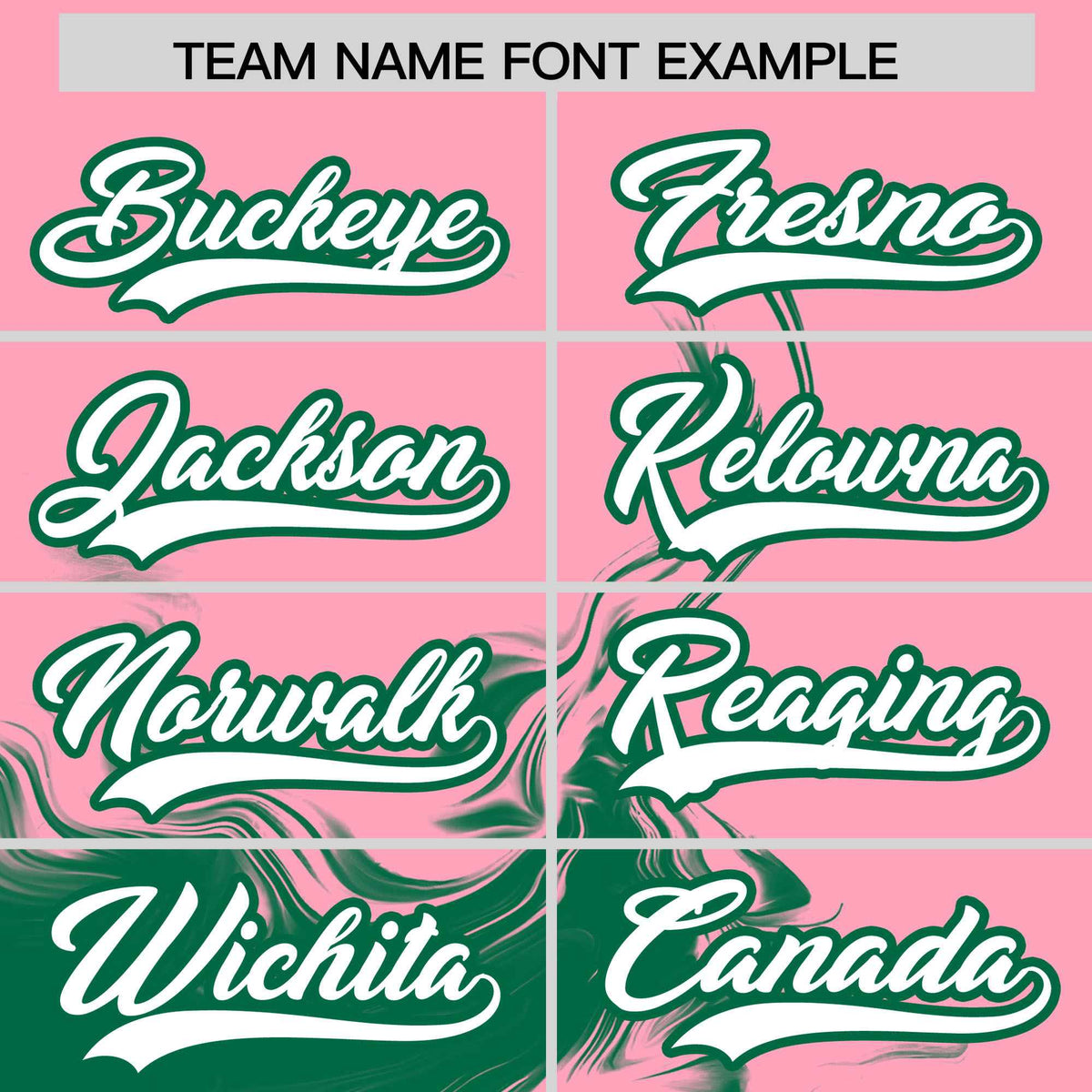 Custom Light Pink Kelly Green Personalized Ink Pattern Authentic Baseball Jersey| KXKSHOP
