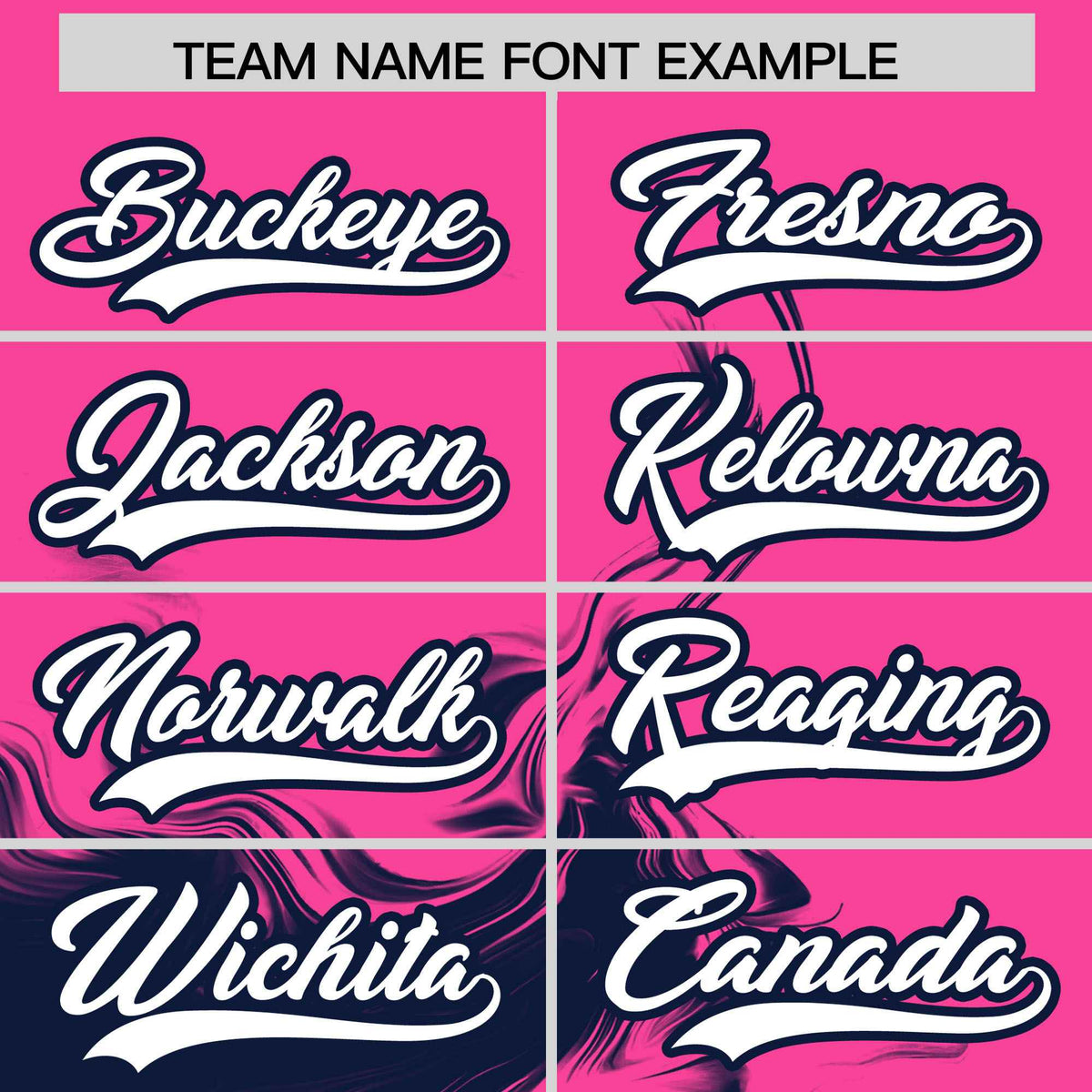 Custom Pink Navy Personalized Ink Pattern Authentic Baseball Jersey| KXKSHOP