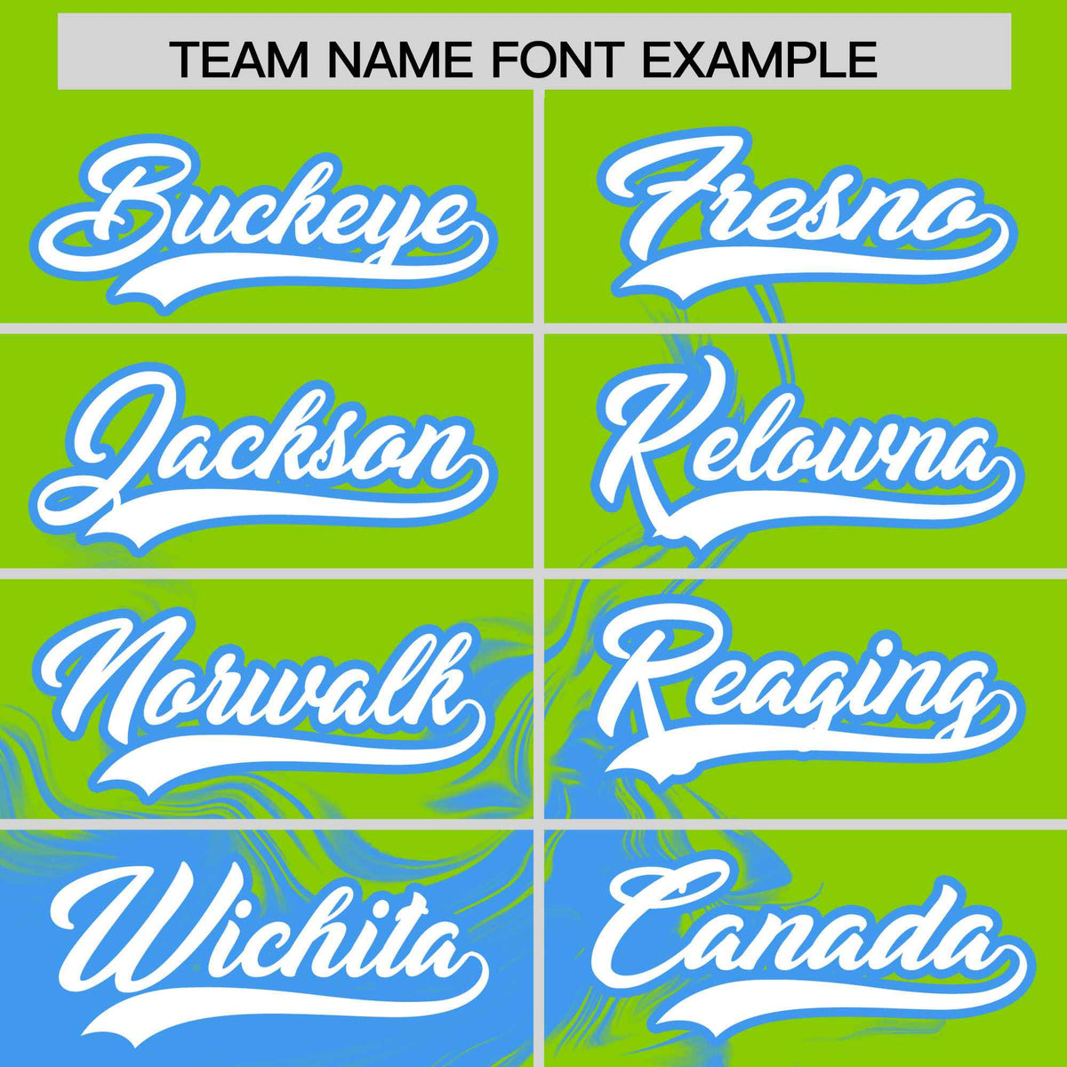 Custom Neon Green Powder Blue Personalized Ink Pattern Authentic Baseball Jersey| KXKSHOP