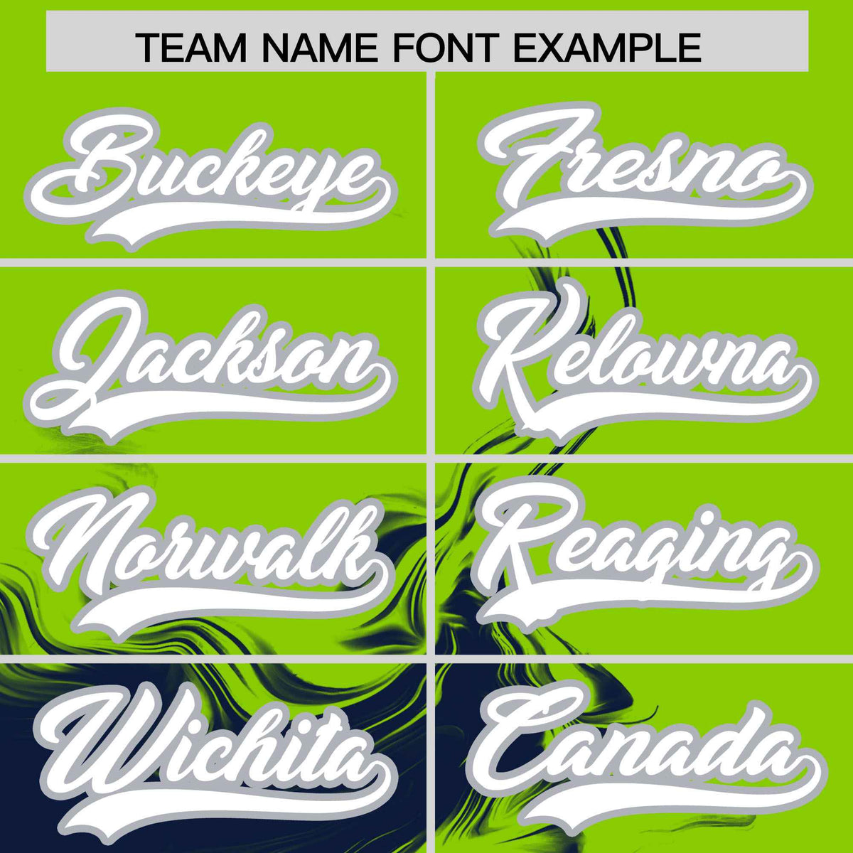 Custom Neon Green Navy Personalized Ink Pattern Authentic Baseball Jersey| KXKSHOP