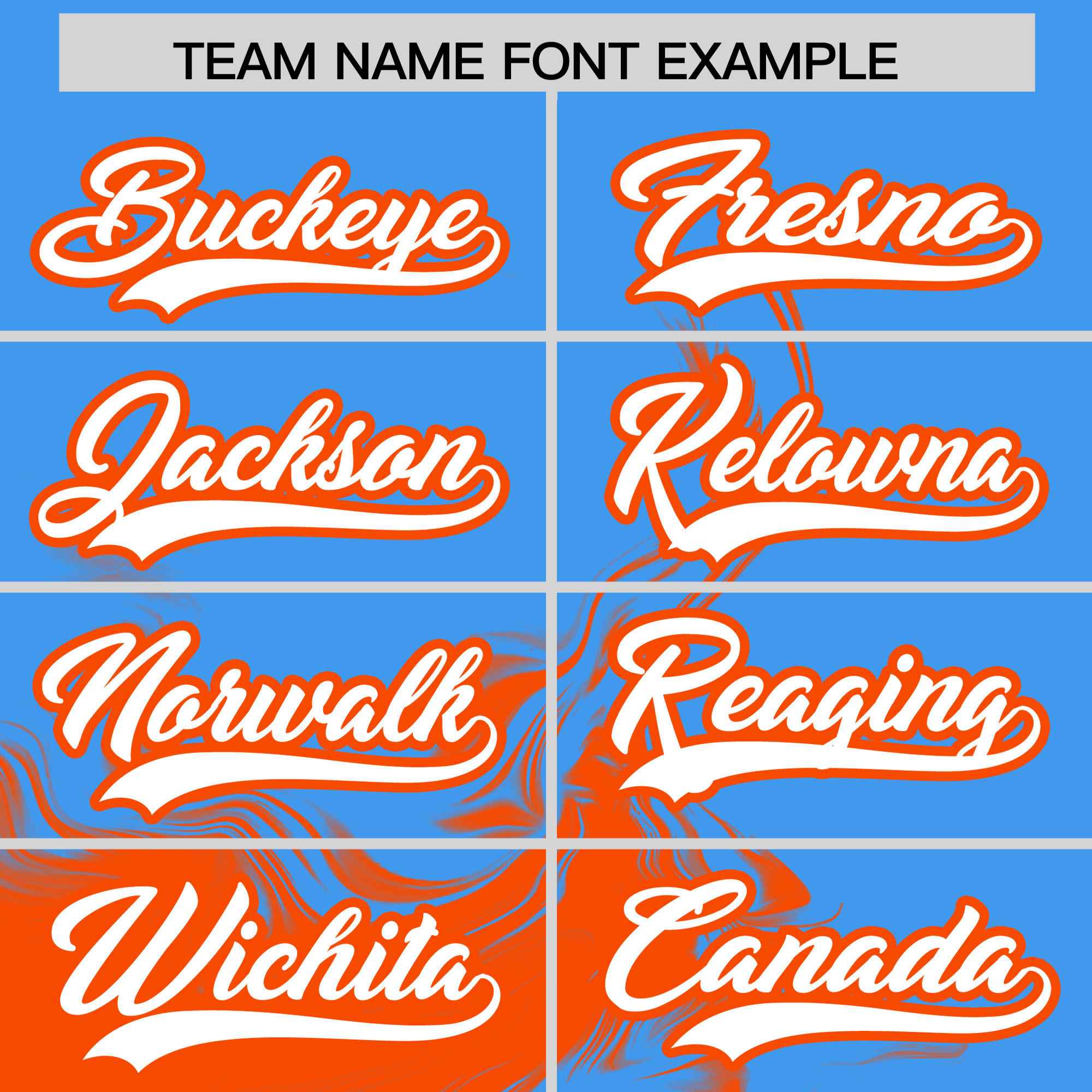 Custom Powder Blue Orange Personalized Ink Pattern Authentic Baseball Jersey| KXKSHOP