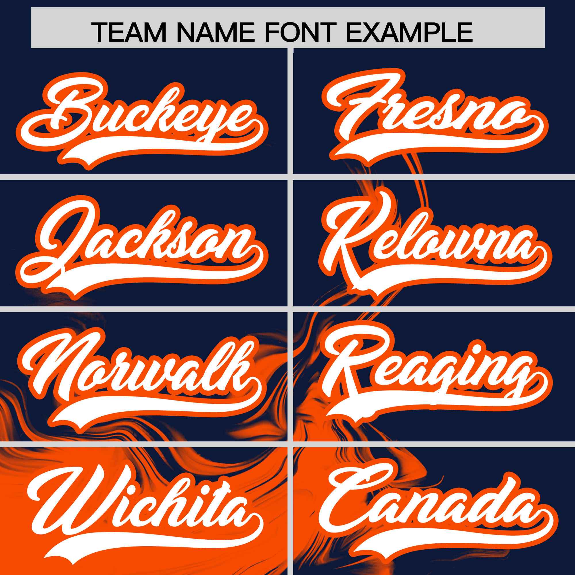Custom Navy Orange Personalized Ink Pattern Authentic Baseball Jersey| KXKSHOP