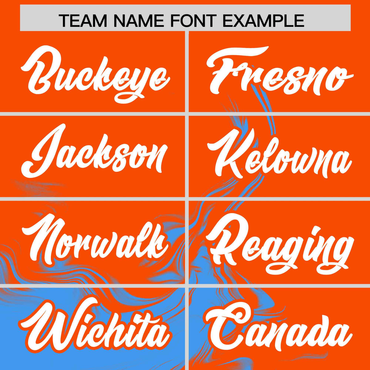 Custom Orange Powder Blue Personalized Ink Pattern Authentic Baseball Jersey| KXKSHOP