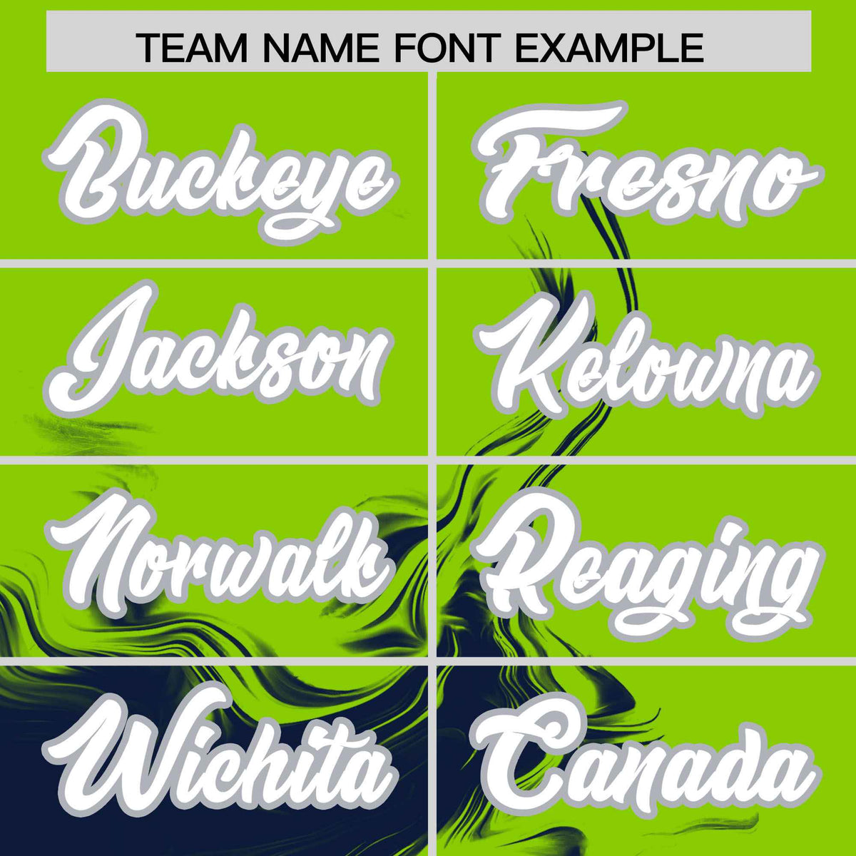 Custom Neon Green Navy Personalized Ink Pattern Authentic Baseball Jersey| KXKSHOP