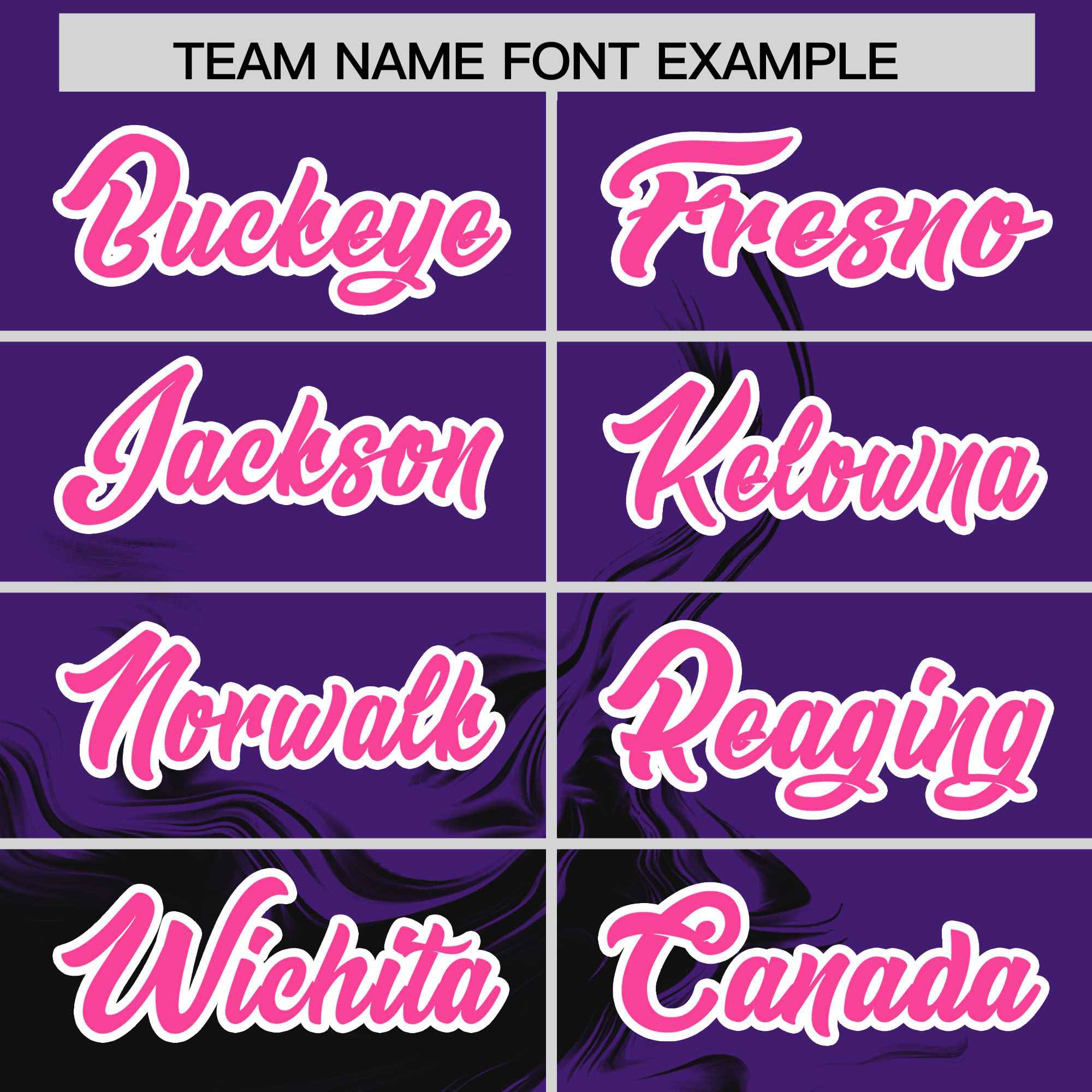 Custom Purple Black Personalized Ink Pattern Authentic Baseball Jersey| KXKSHOP