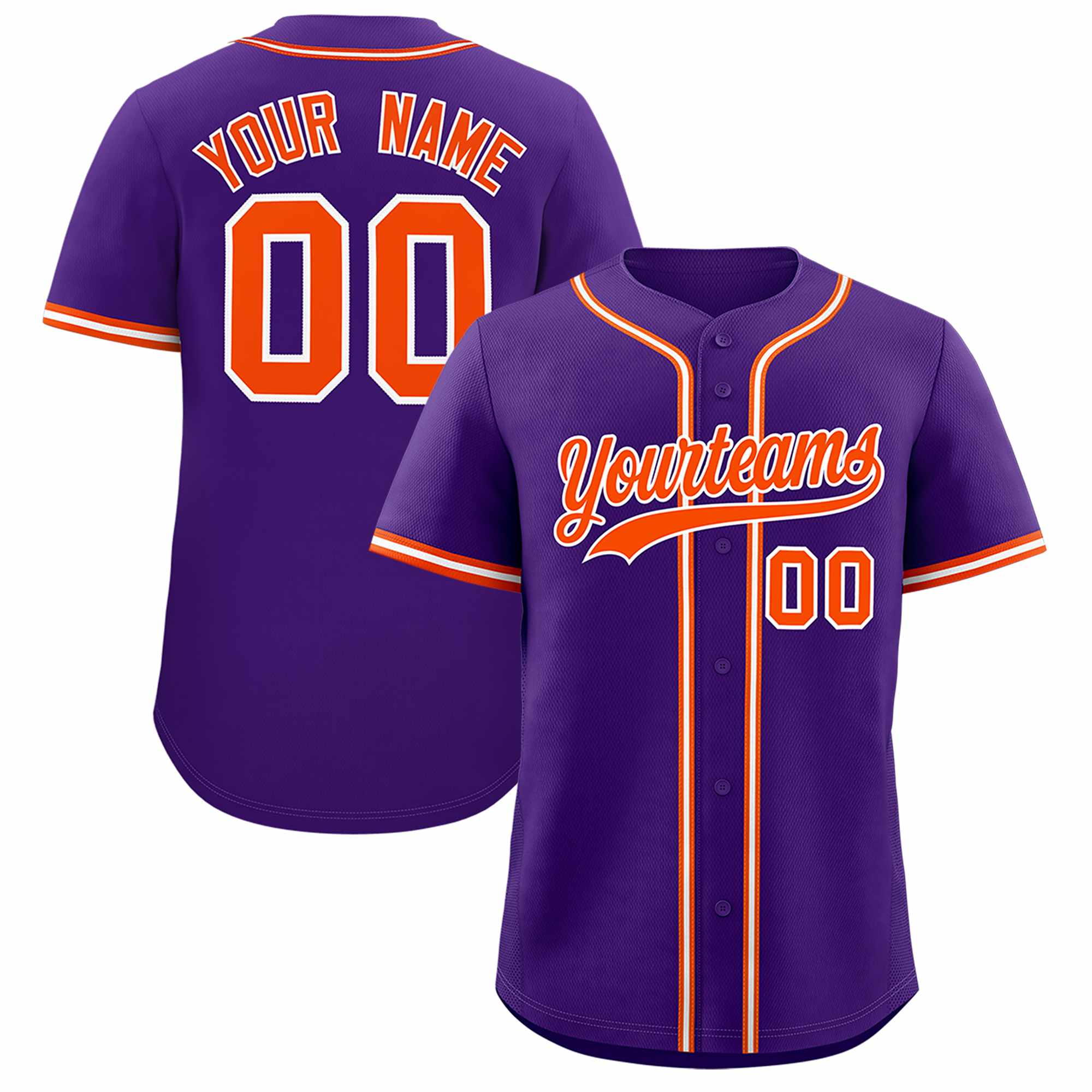 Custom Purple Classic Style Authentic Baseball Jersey| KXKSHOP