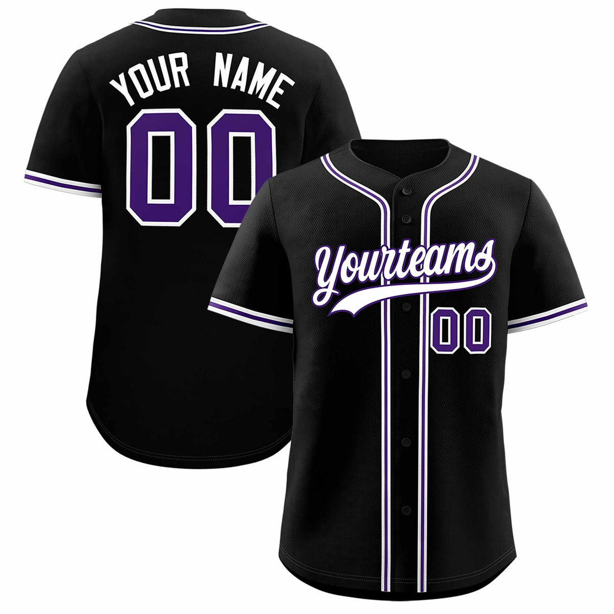 Custom Black Classic Style Authentic Baseball Jersey| KXKSHOP