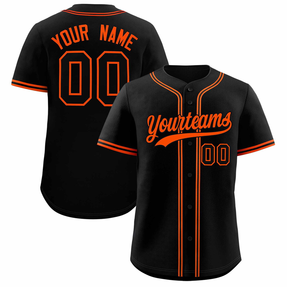 Custom Black Classic Style Authentic Baseball Jersey| KXKSHOP