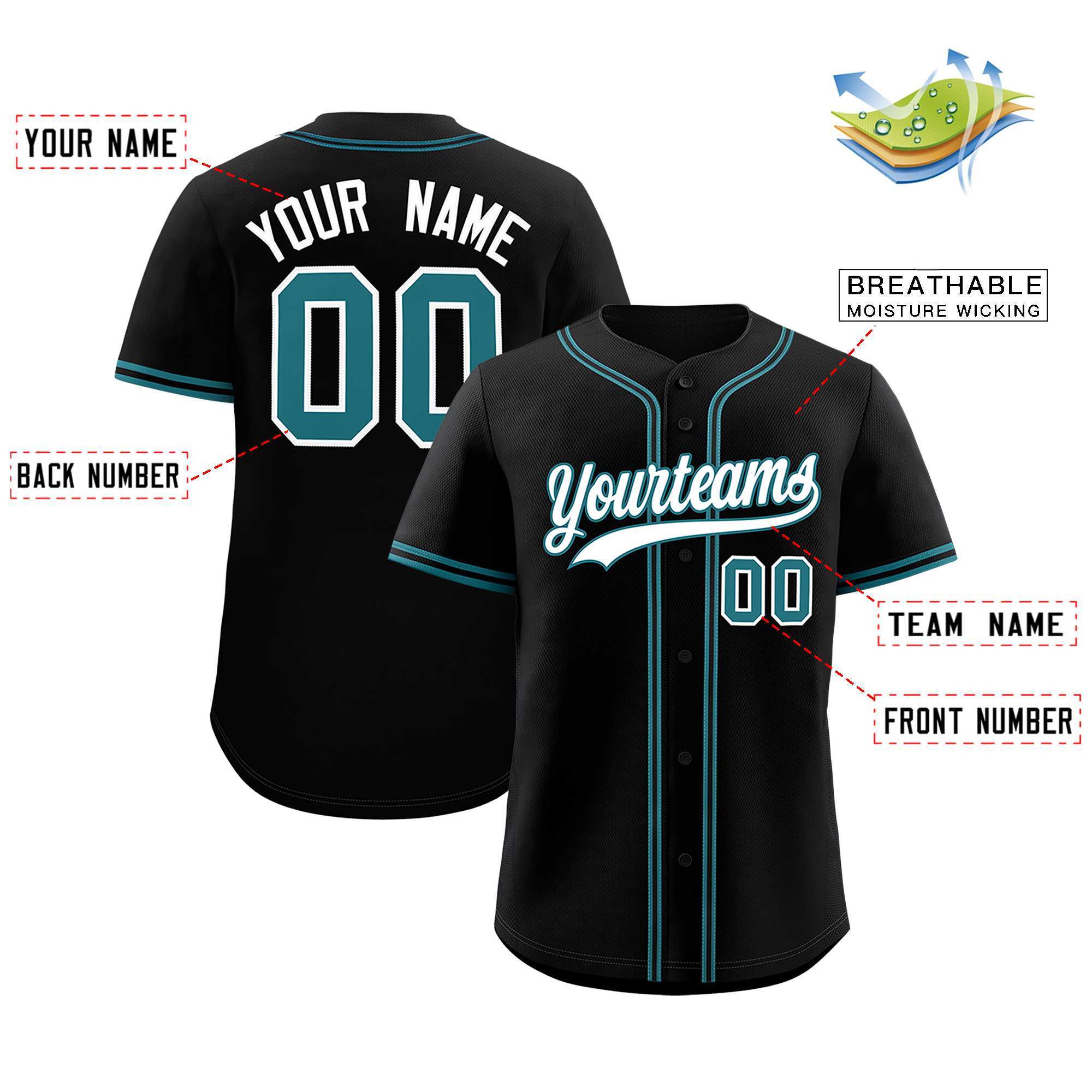 Custom Black Classic Style Authentic Baseball Jersey| KXKSHOP