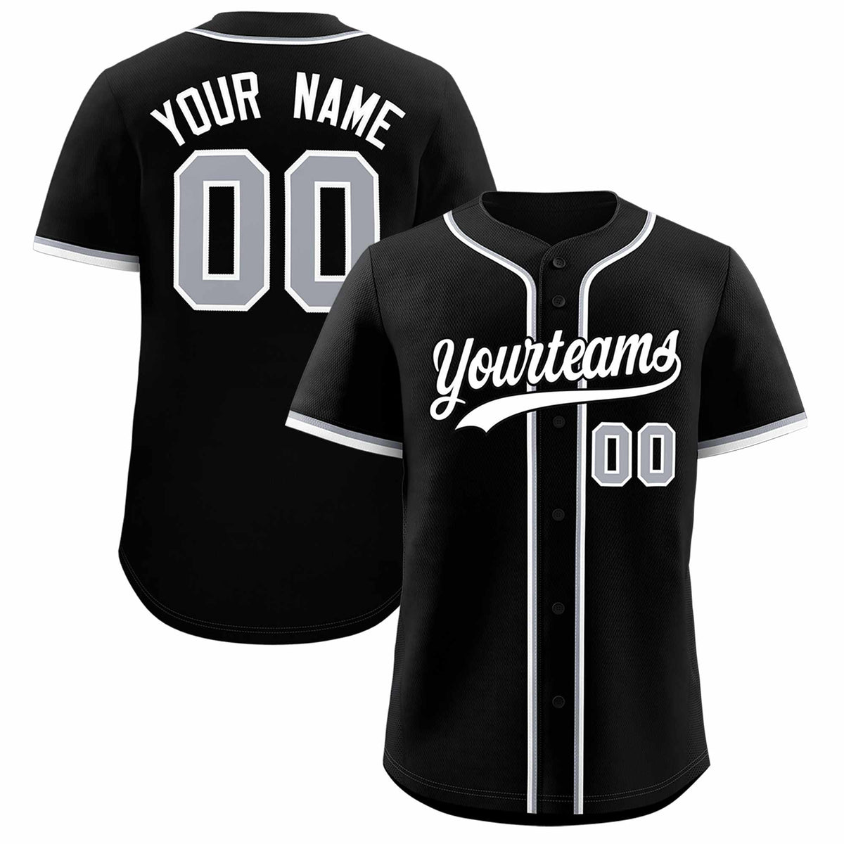 Custom Black Classic Style Authentic Baseball Jersey| KXKSHOP