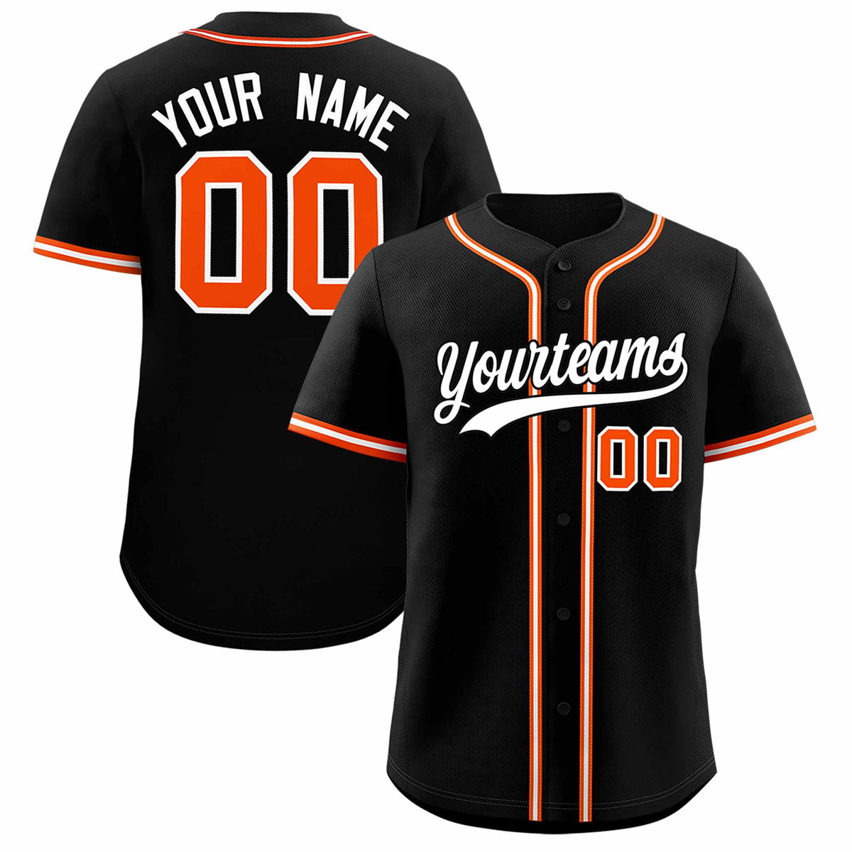 Custom Black Classic Style Authentic Baseball Jersey| KXKSHOP