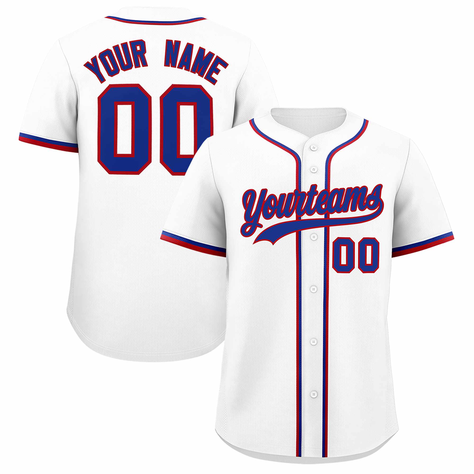 Custom White Classic Style Authentic Baseball Jersey| KXKSHOP