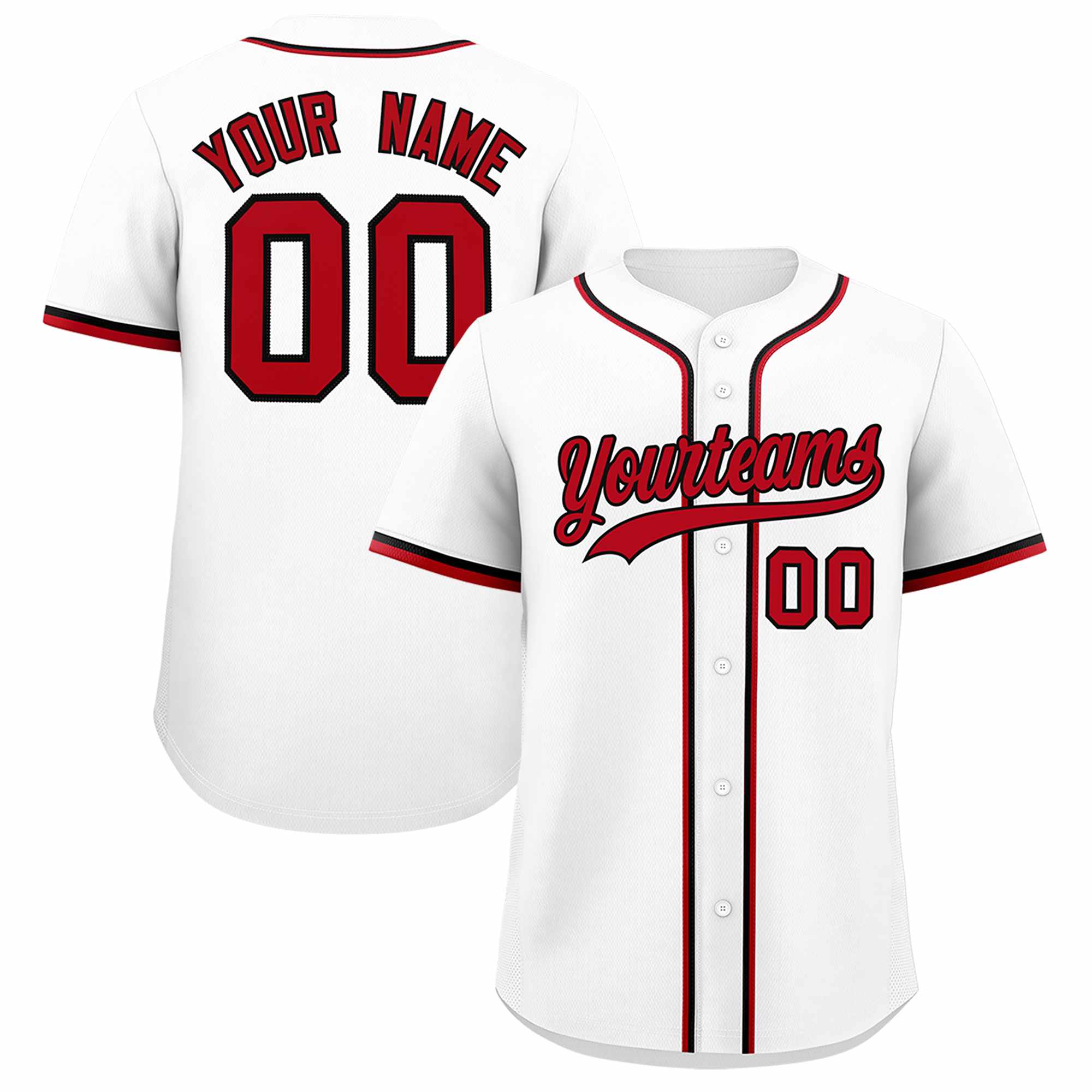 Custom White Classic Style Authentic Baseball Jersey| KXKSHOP