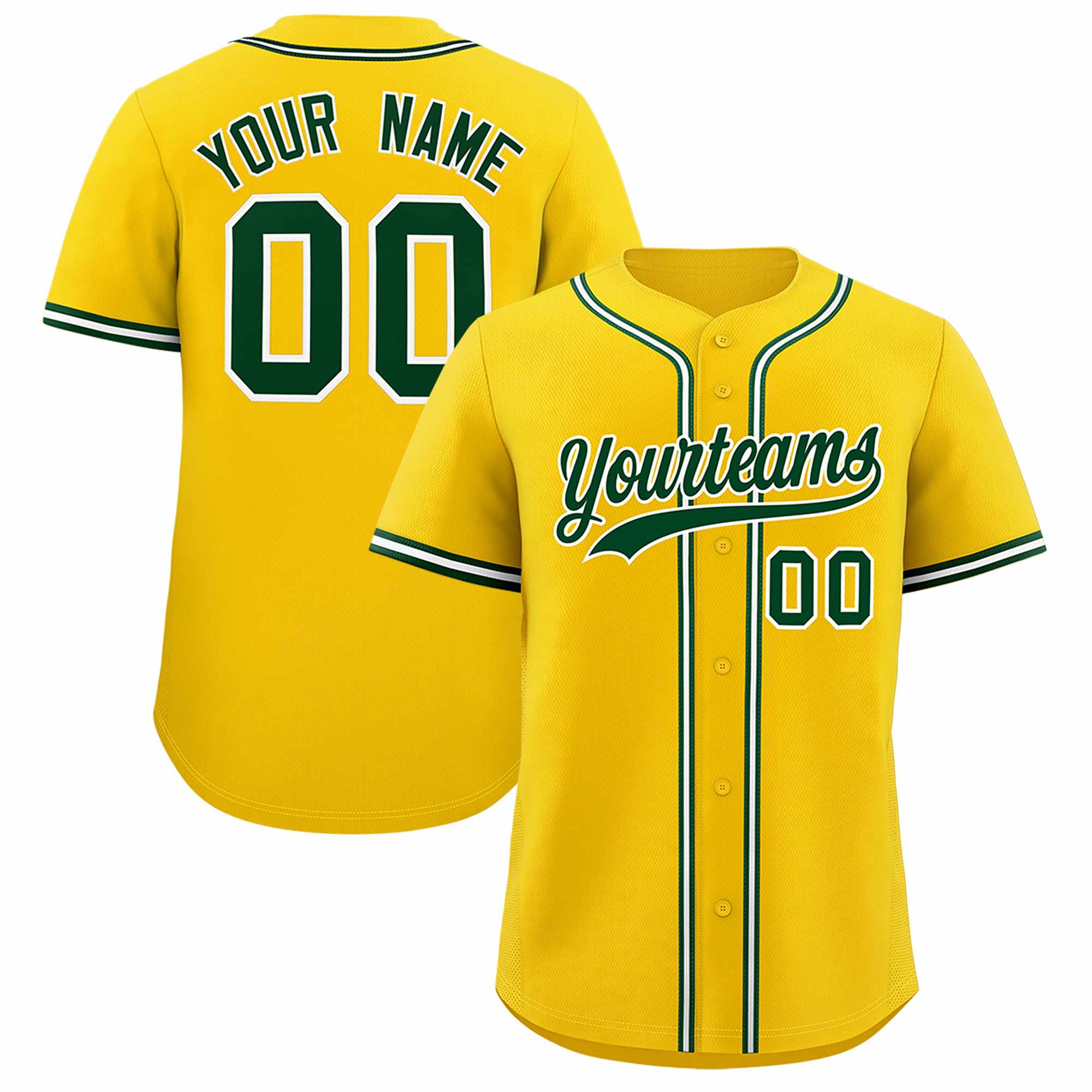 Custom Gold Classic Style Authentic Baseball Jersey| KXKSHOP