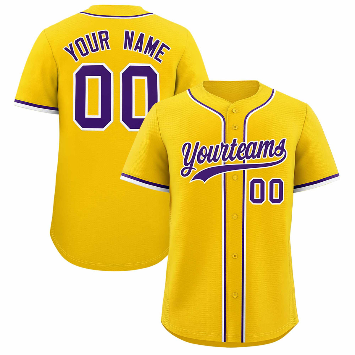 Custom Gold Classic Style Authentic Baseball Jersey| KXKSHOP