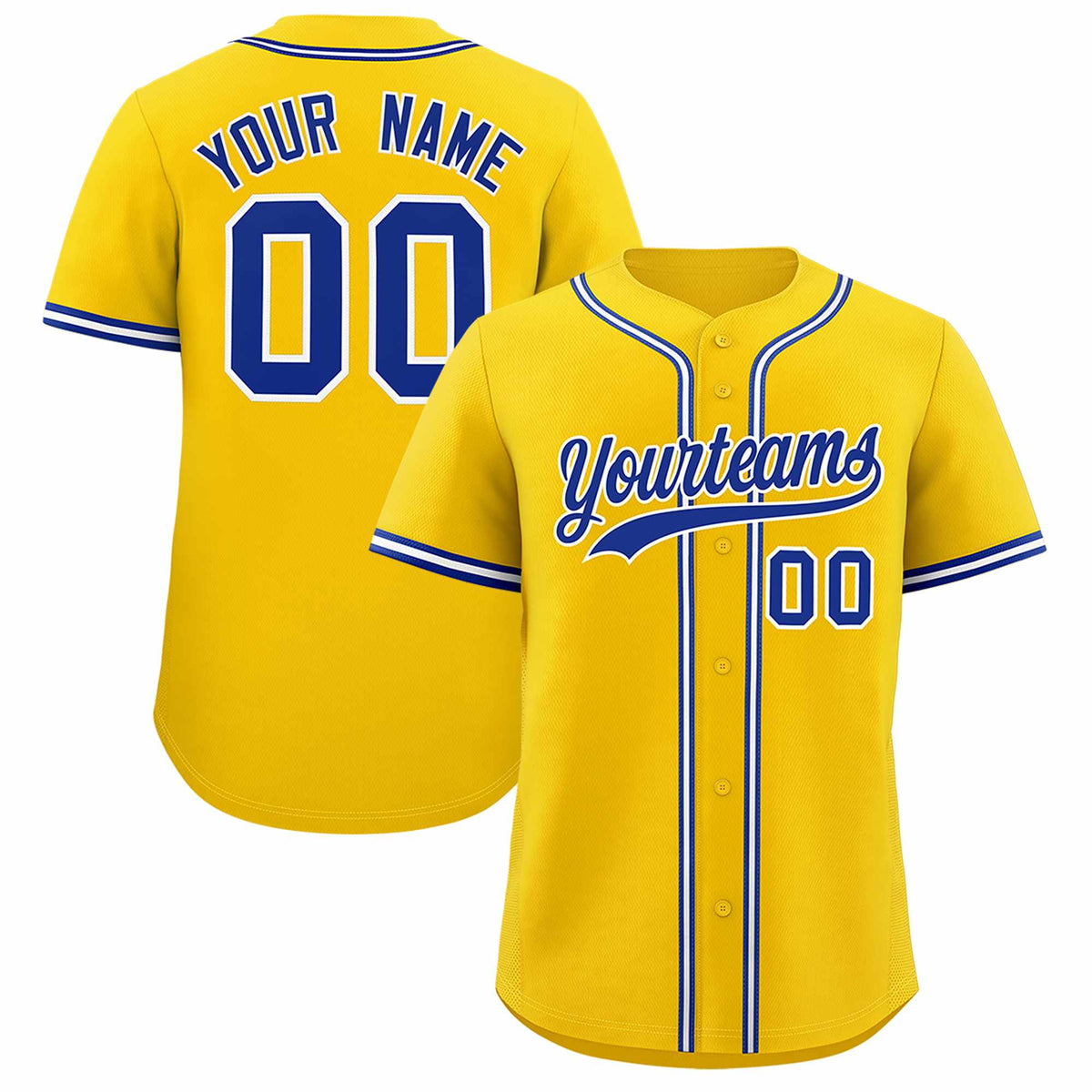 Custom Gold Classic Style Authentic Baseball Jersey| KXKSHOP
