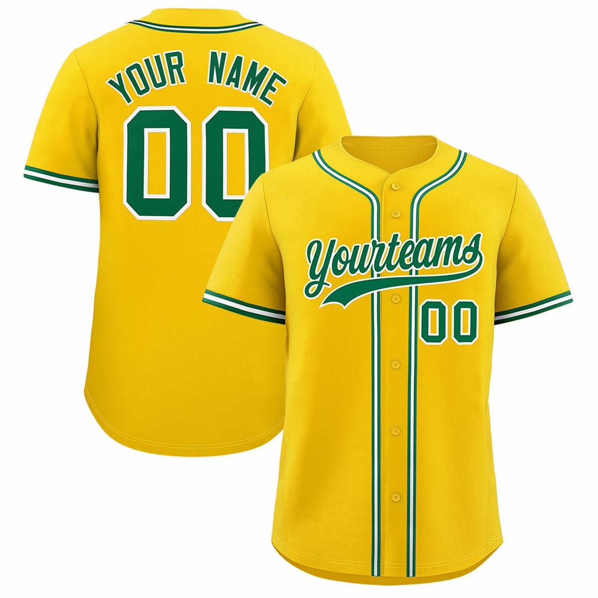 Custom Gold Classic Style Authentic Baseball Jersey| KXKSHOP