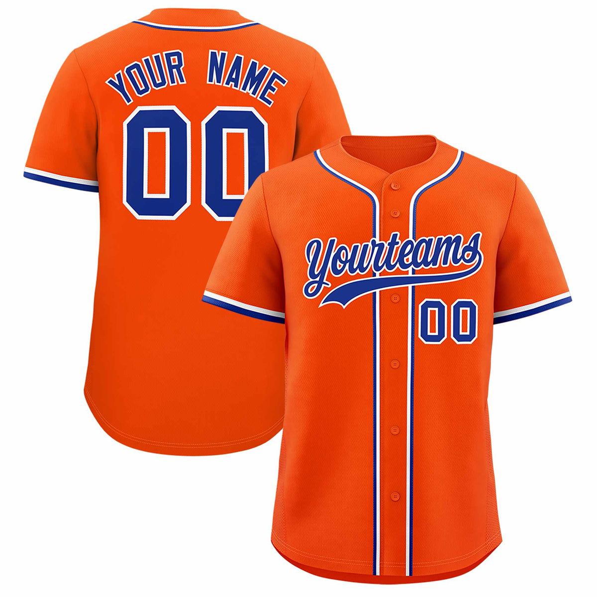 Custom Orange Classic Style Authentic Baseball Jersey| KXKSHOP