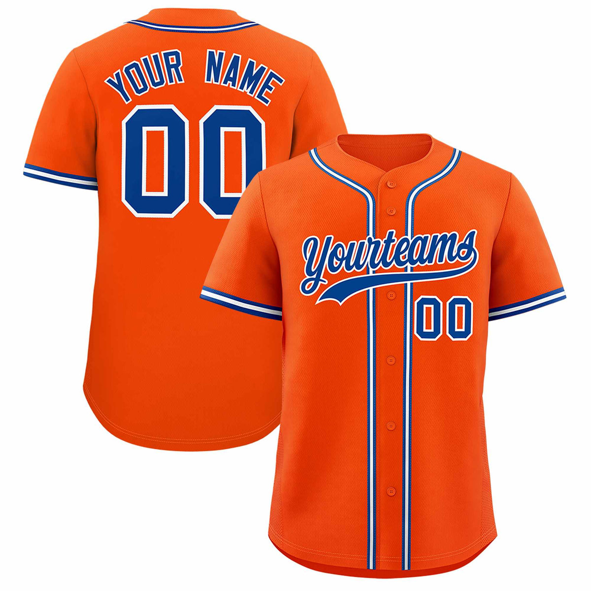 Custom Orange Classic Style Authentic Baseball Jersey| KXKSHOP