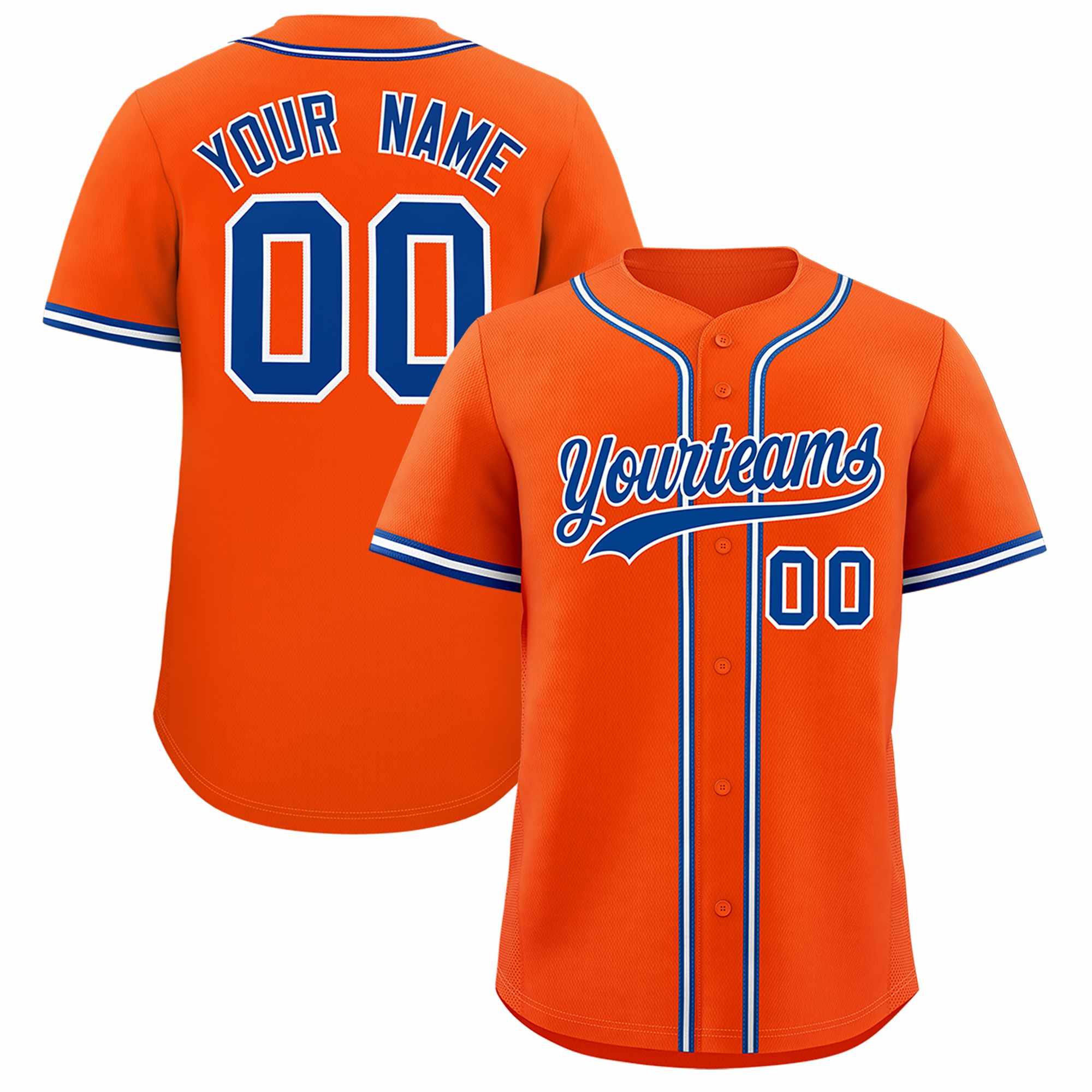 Custom Orange Classic Style Authentic Baseball Jersey| KXKSHOP