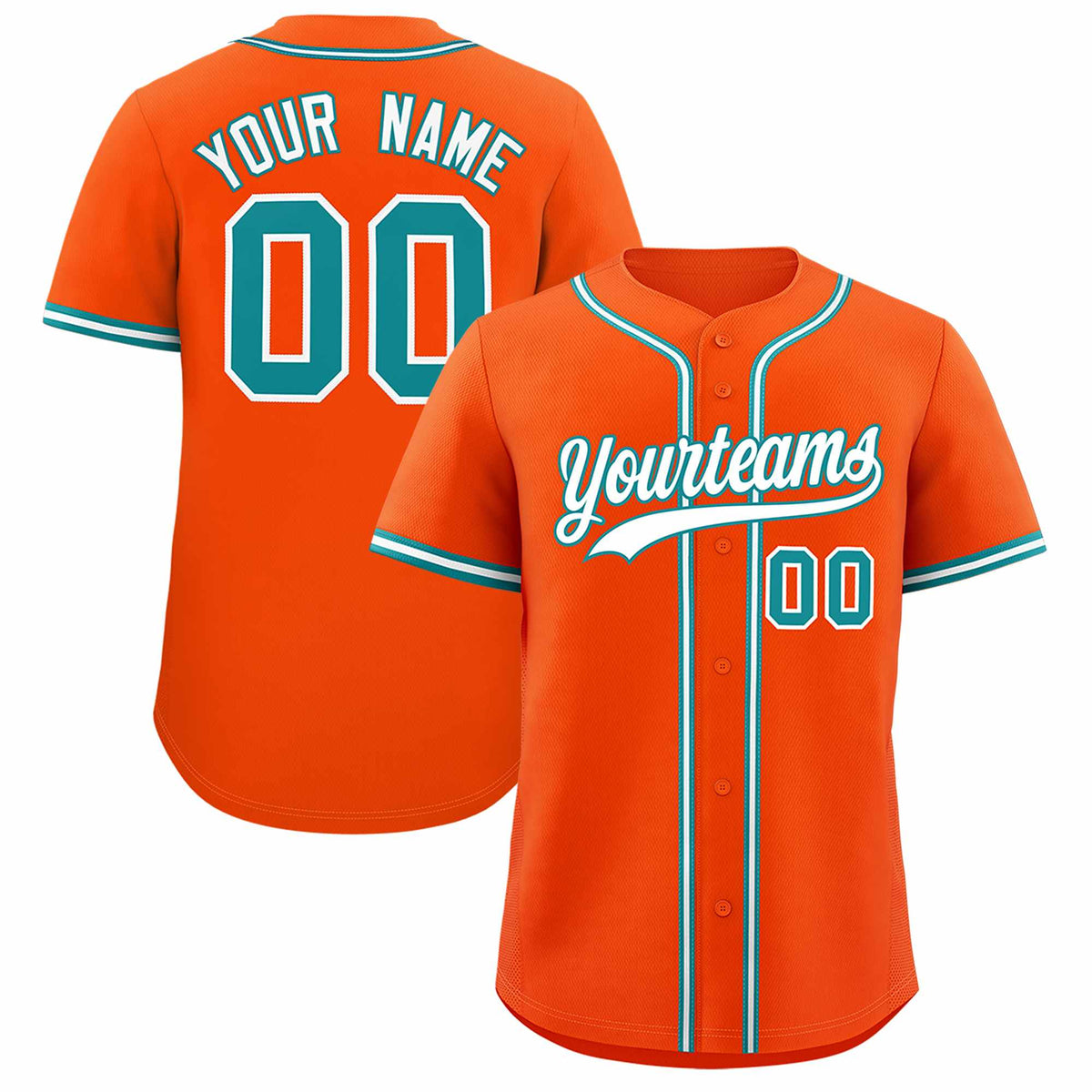 Custom Orange Classic Style Authentic Baseball Jersey| KXKSHOP