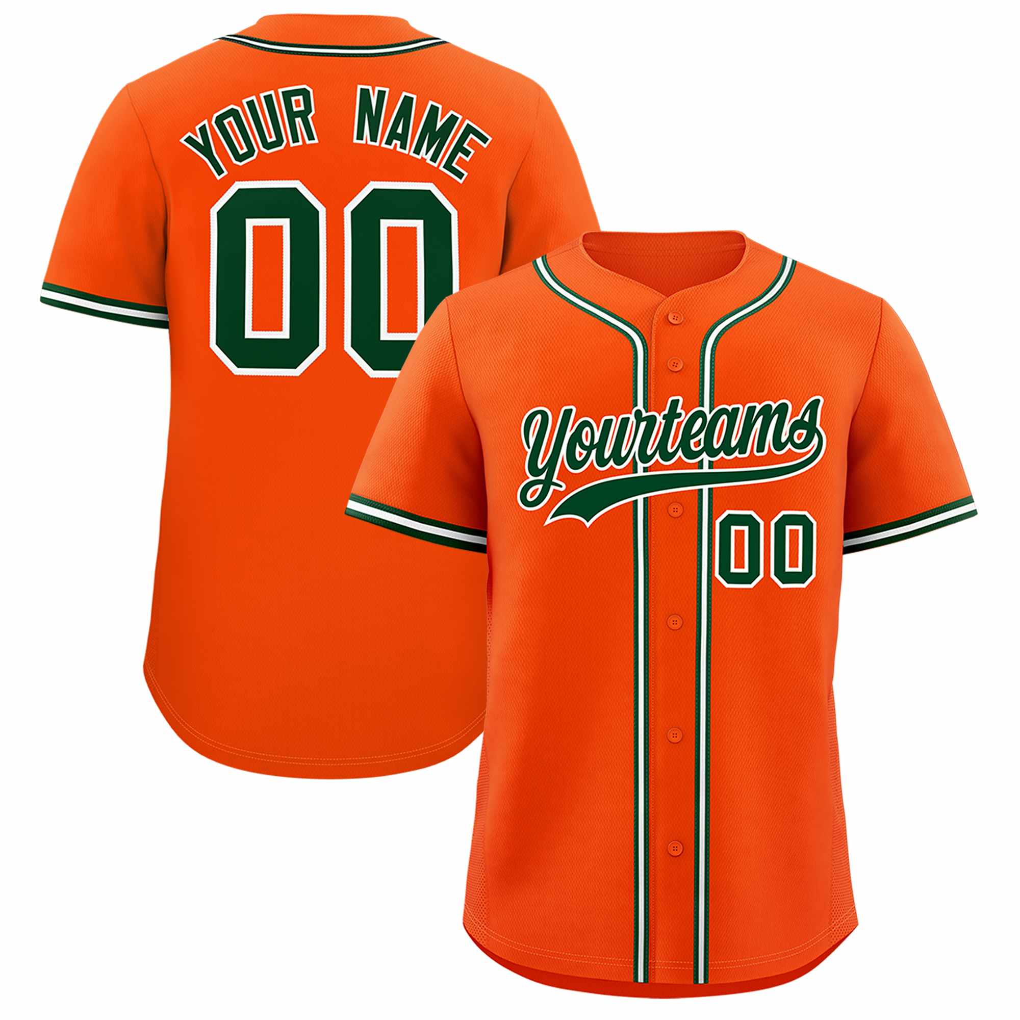 Custom Orange Classic Style Authentic Baseball Jersey| KXKSHOP
