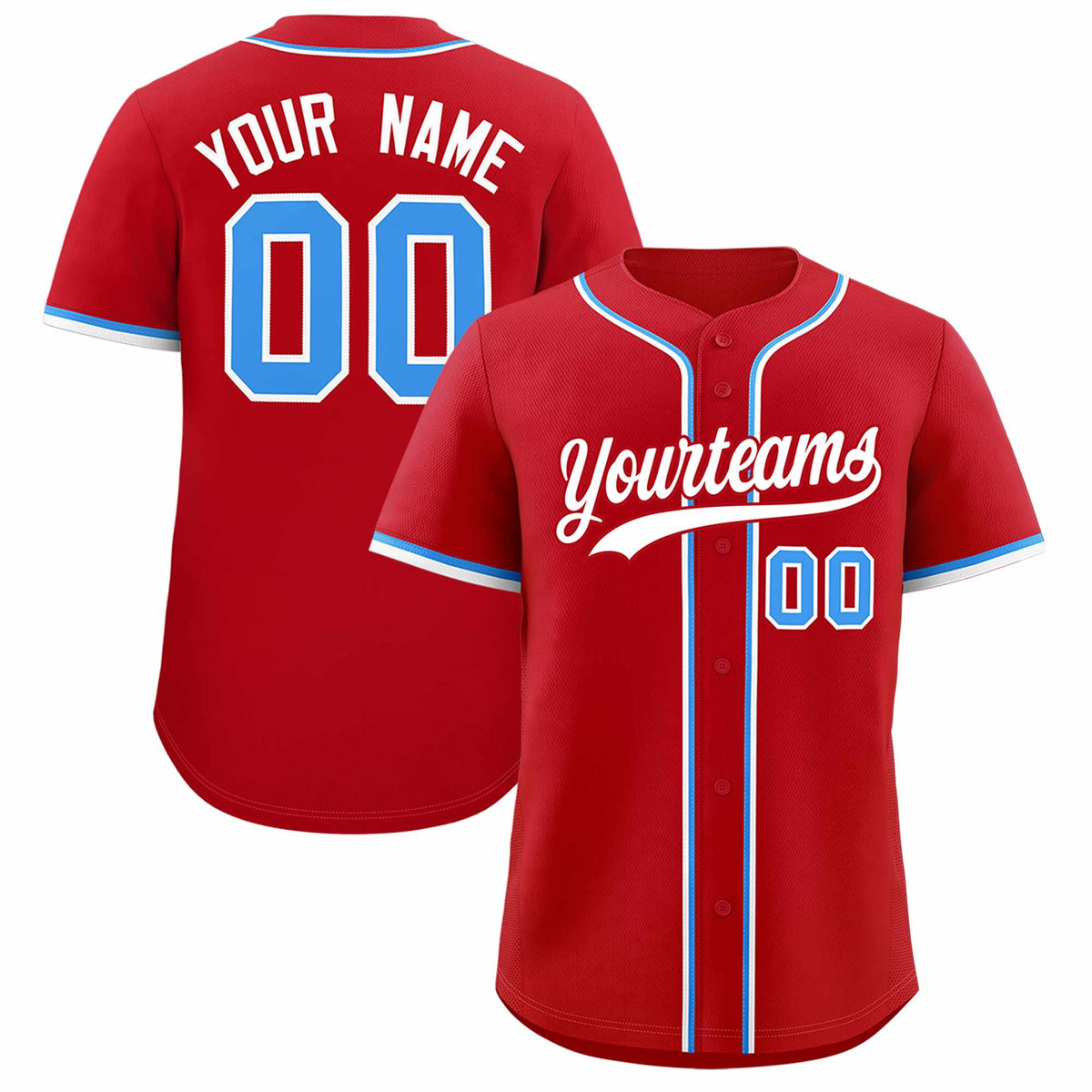 Custom Red Classic Style Authentic Baseball Jersey| KXKSHOP