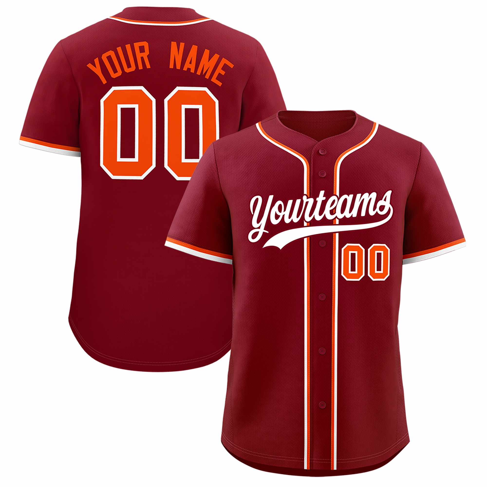 Custom Crimson Classic Style Authentic Baseball Jersey| KXKSHOP