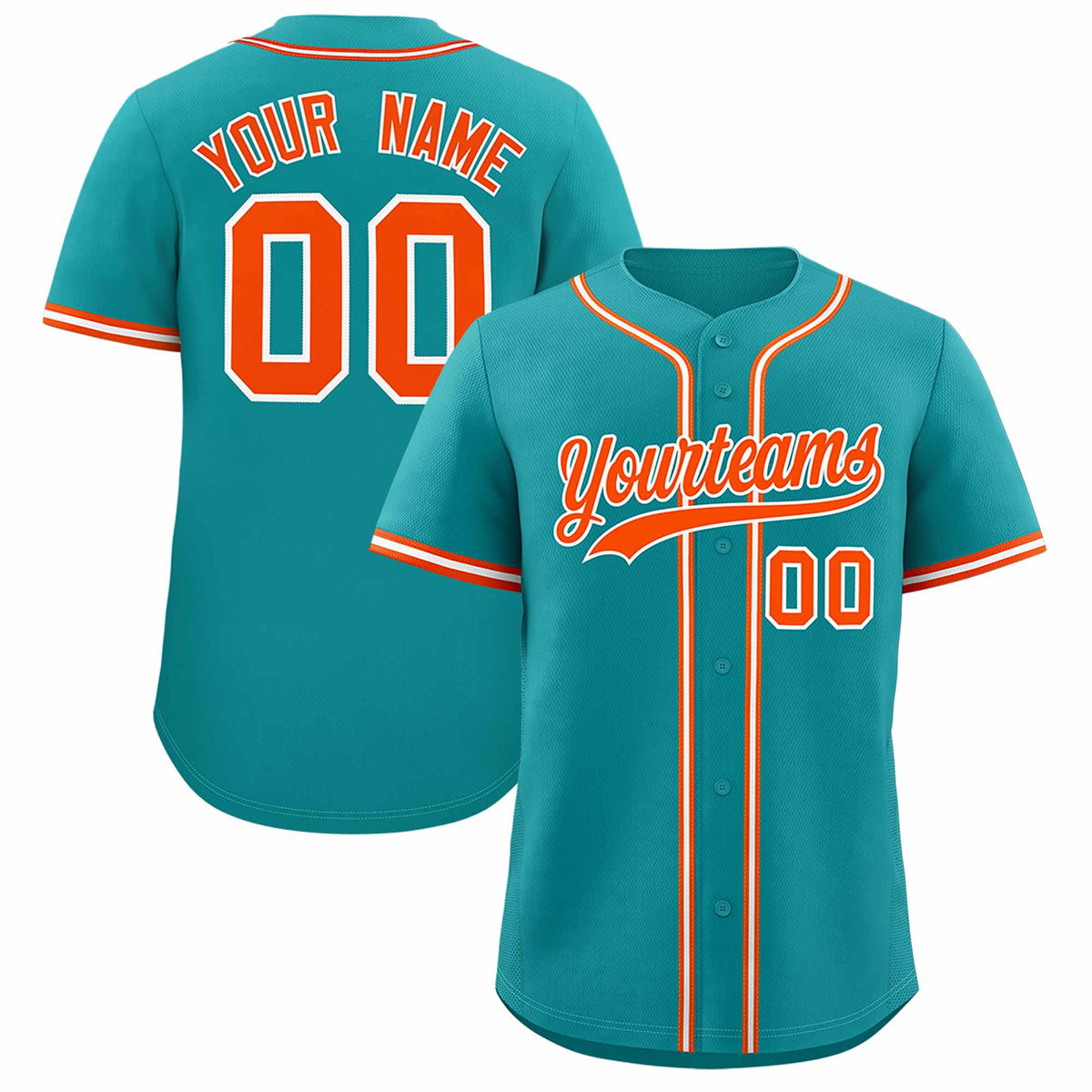 Custom Aqua Classic Style Authentic Baseball Jersey| KXKSHOP
